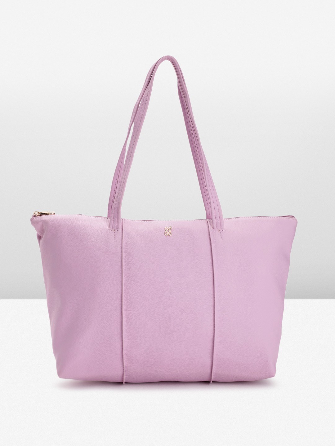 

Baggit Solid PU Oversized Structured Shoulder Bag, Pink