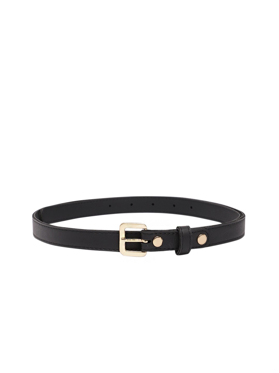 

Baggit Women Solid PU Slim Belt, Black
