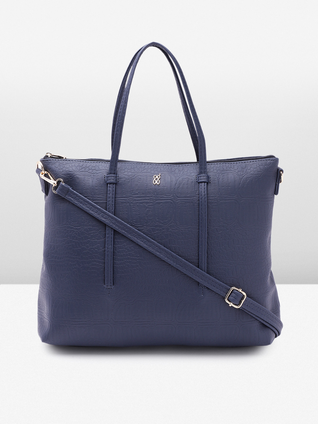 

Baggit Structured Laptop Shoulder Bag, Navy blue