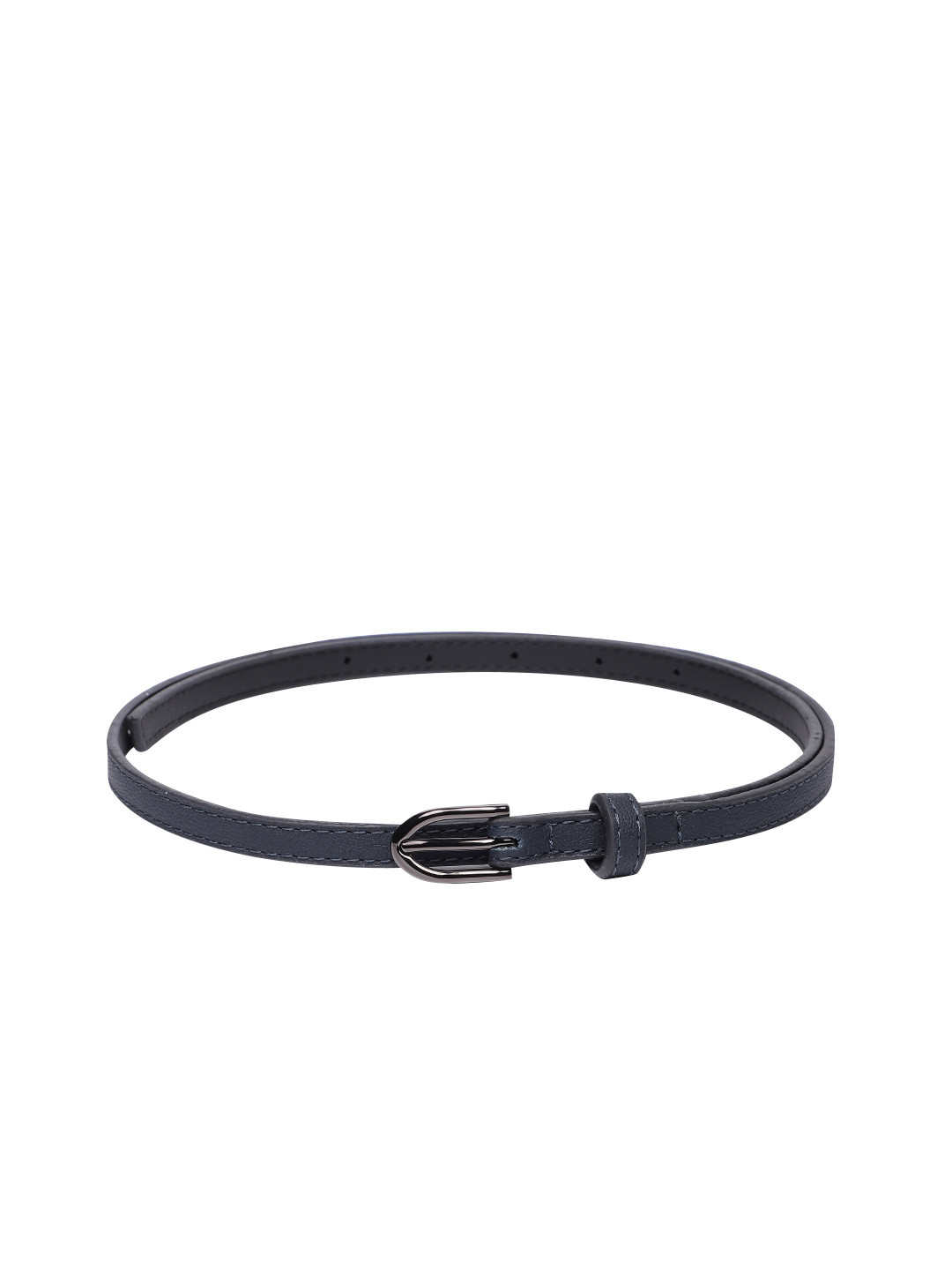 

Baggit Women Textured PU Slim Belt, Navy blue