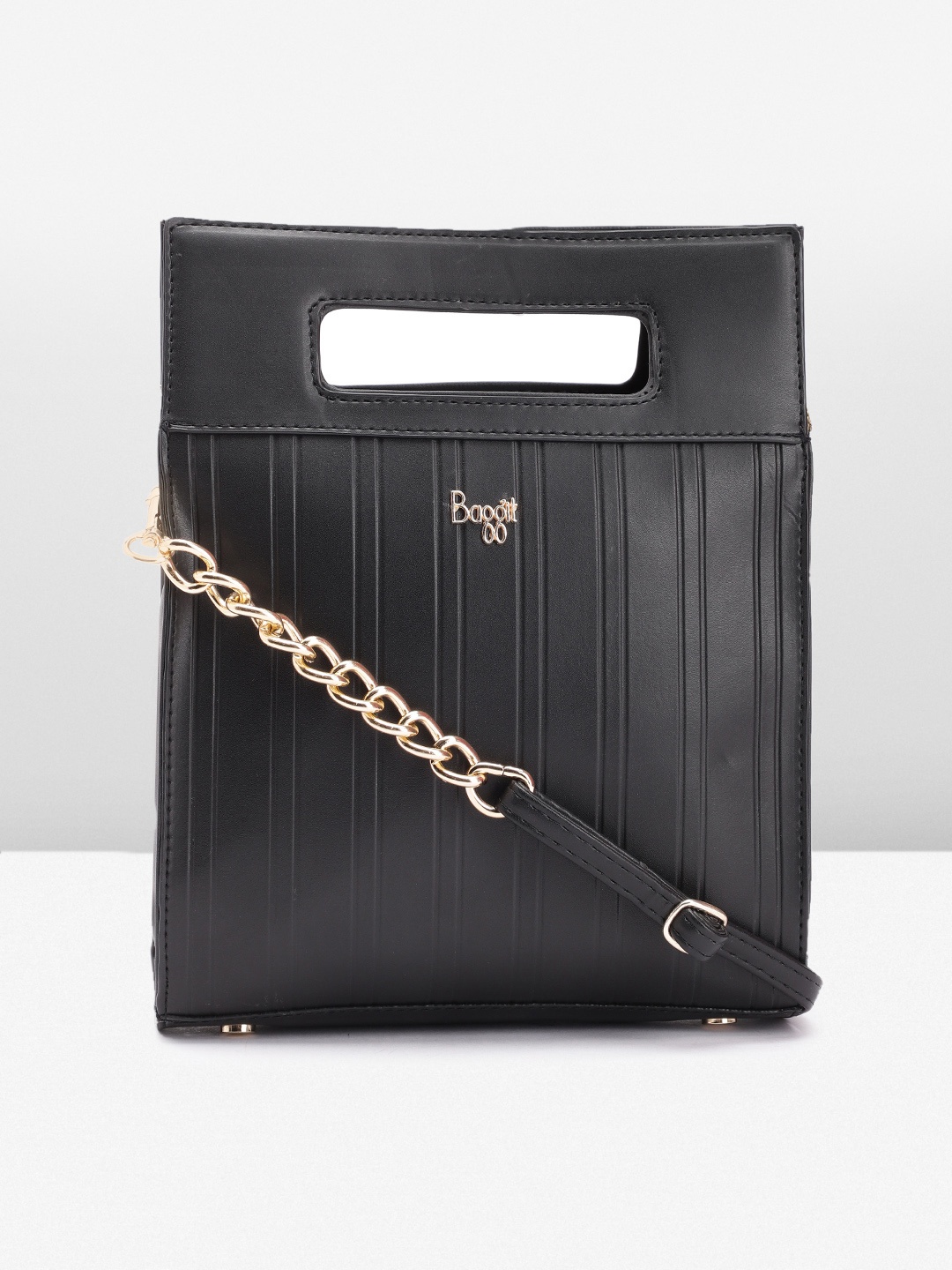 

Baggit Structured Sling Bag, Black