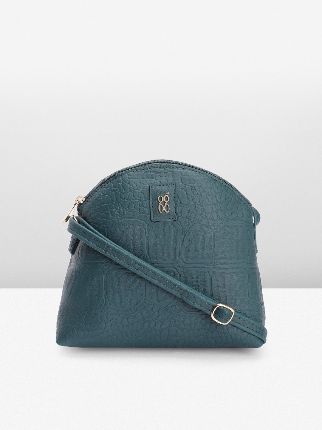

Baggit Textured Sling Bag, Teal
