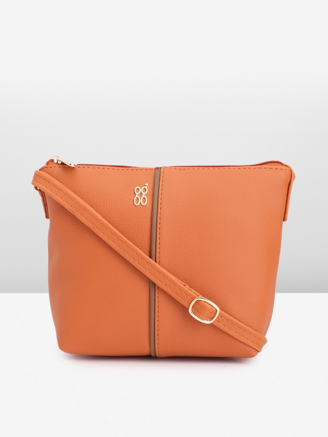 

Baggit Women Solid Sling Bag, Rust
