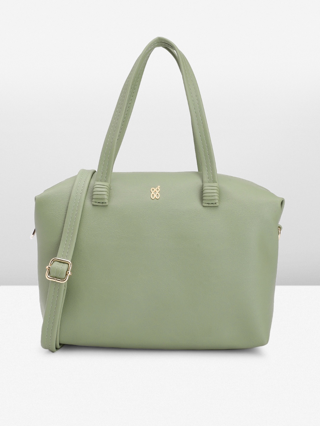 

Baggit Women Solid Handheld Bag, Green