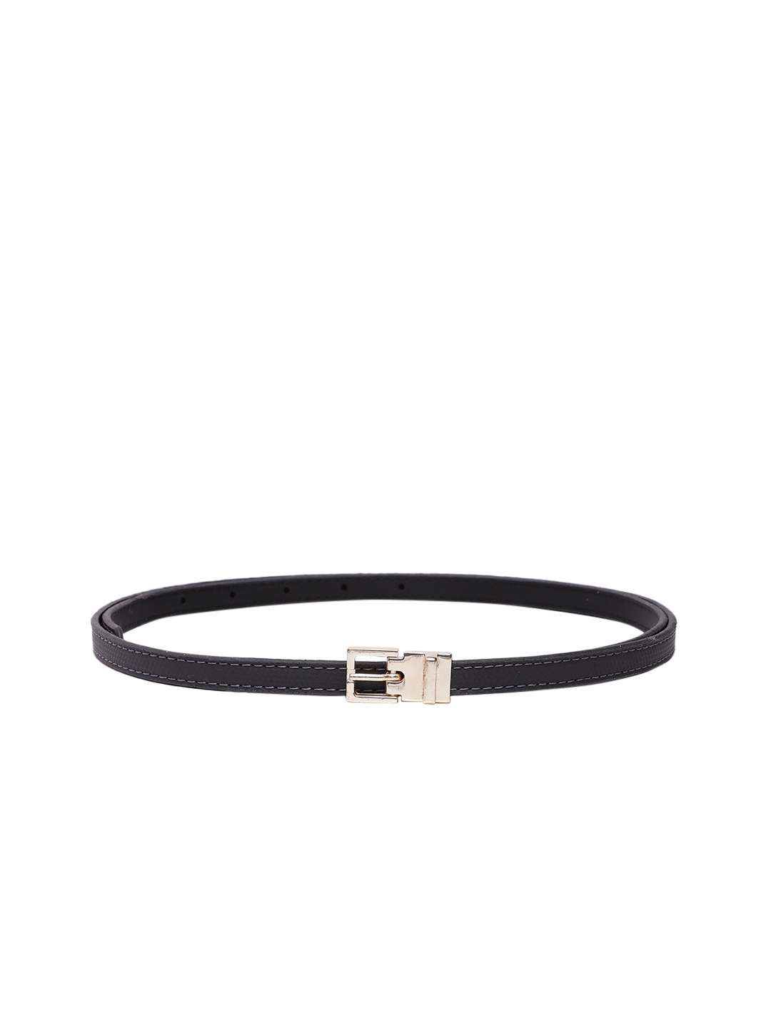 

Baggit Women Geometric Textured Slim Belt, Grey