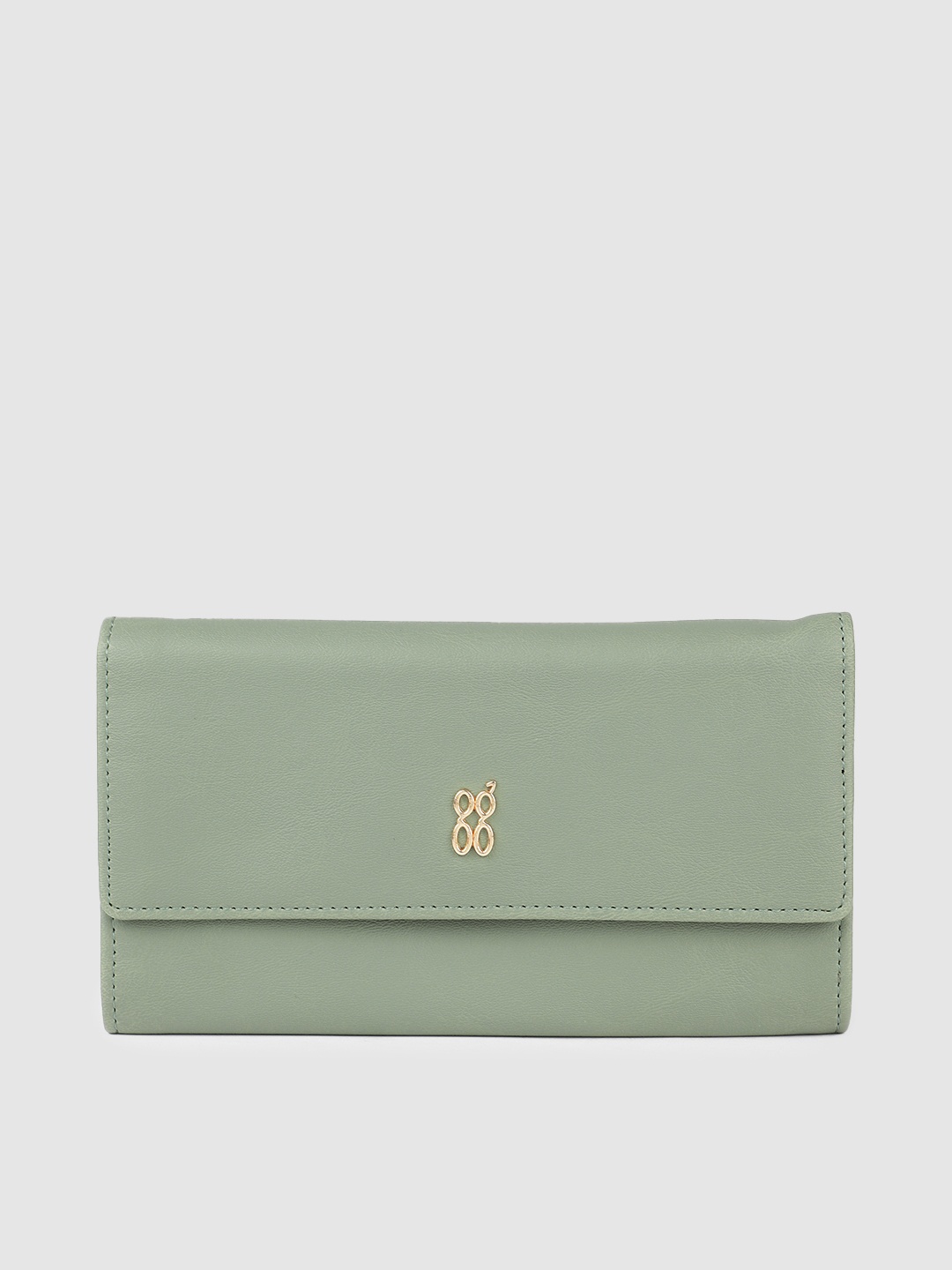 

Baggit Women Three Fold Wallet, Green