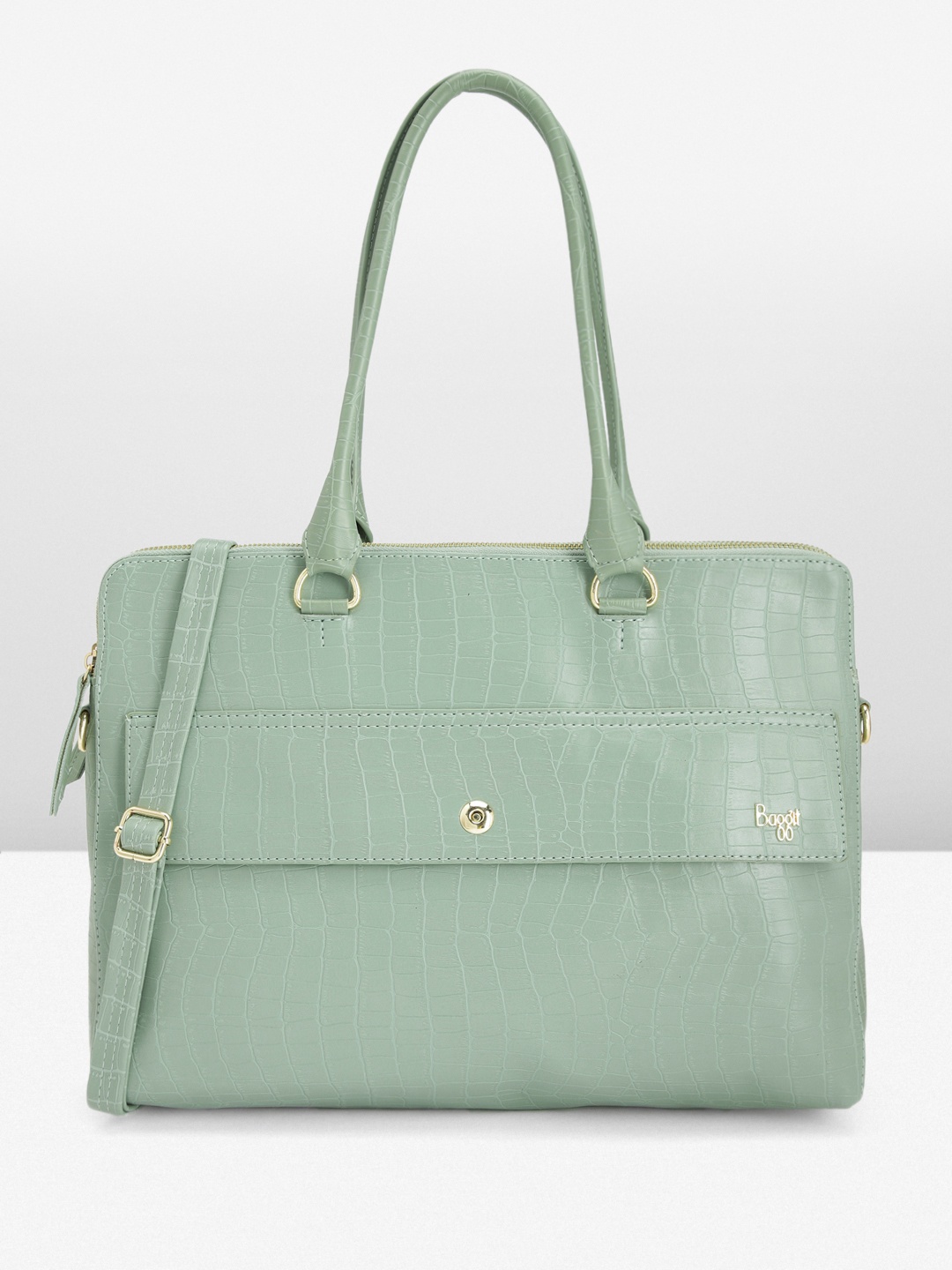 

Baggit Women Textured Shoulder Bag, Green