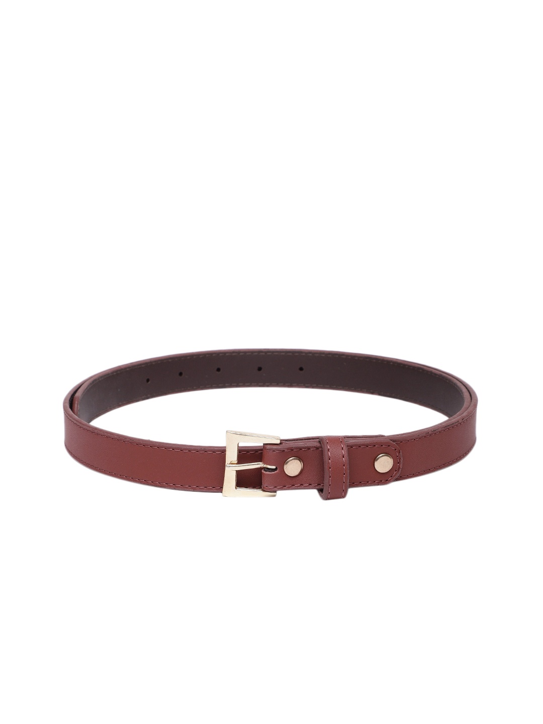 

Baggit Women Solid Slim Belt, Rust