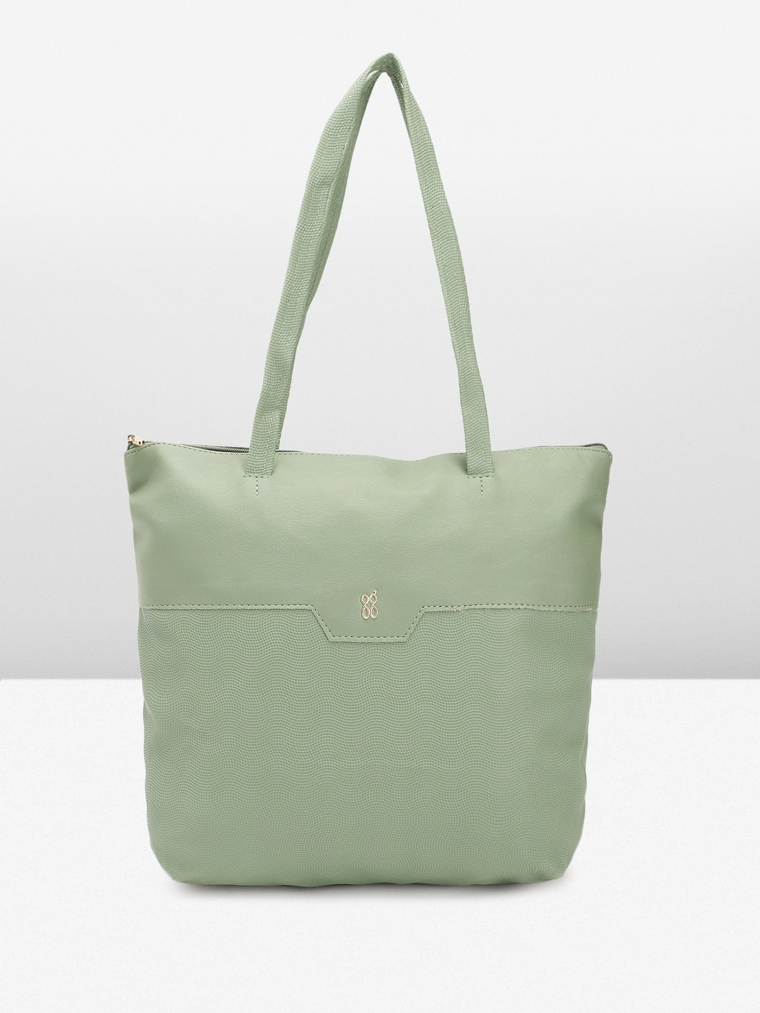

Baggit Textured PU Structured Shoulder Bag, Green