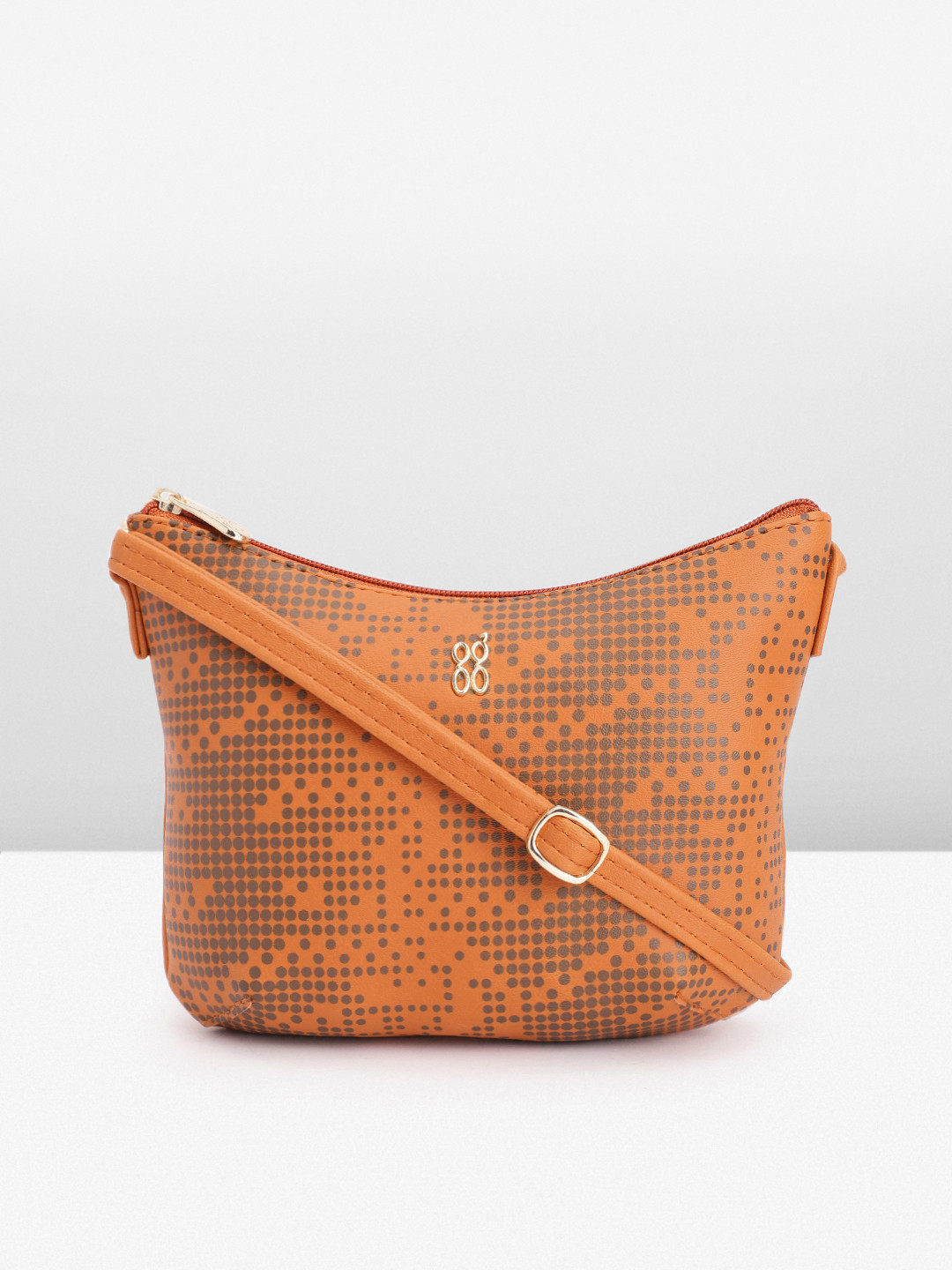 

Baggit Geometric Printed Sling Bag, Brown