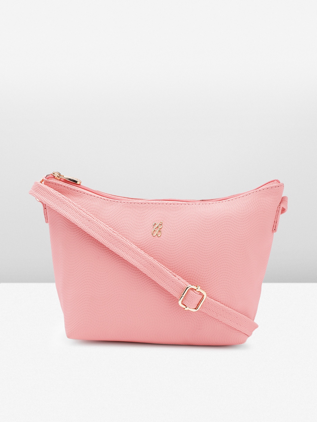 

Baggit Structured Sling Bag, Pink