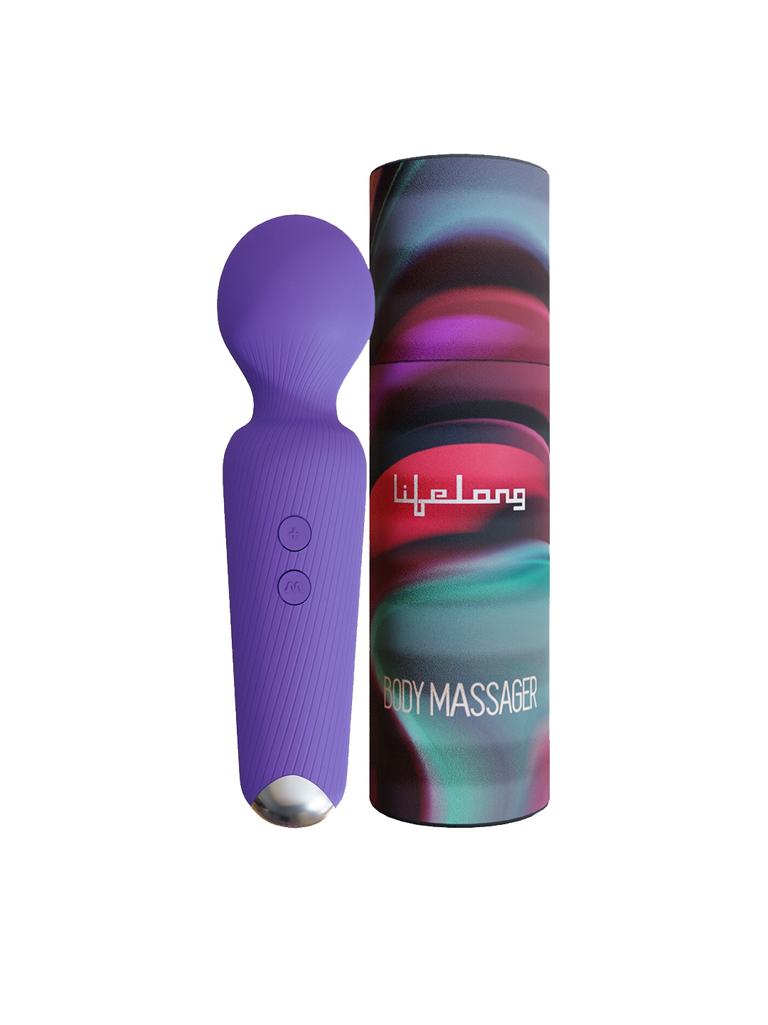 

Lifelong LLM468 Rechargeable Wireless Body Massager with 20 Vibration Modes - Purple
