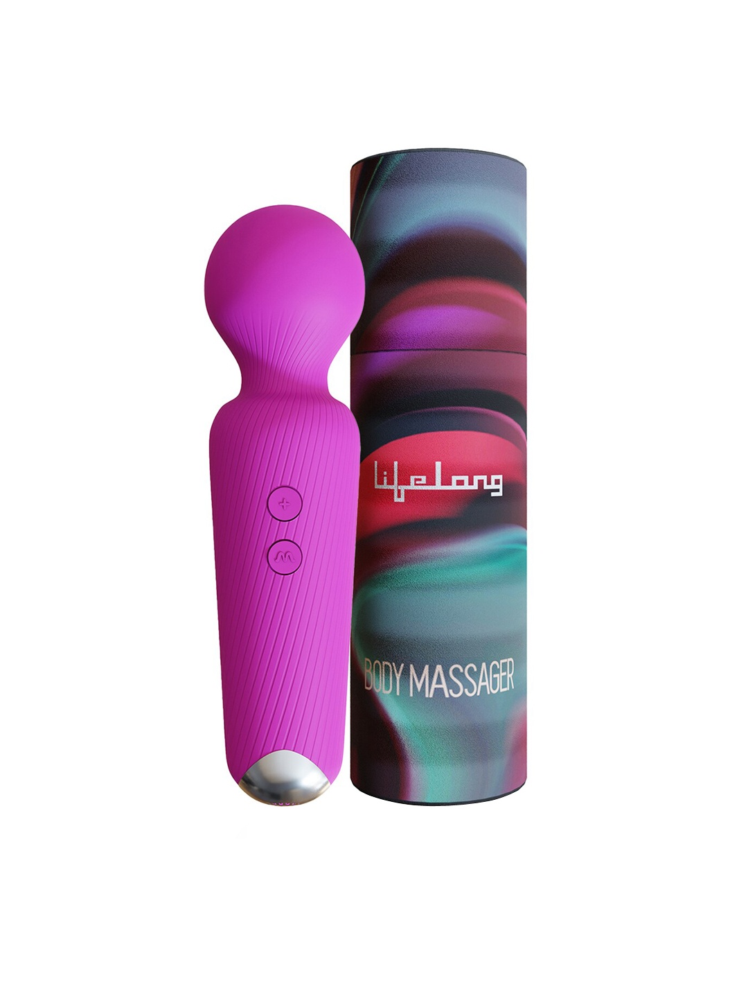 

Lifelong LLM459 Rechargeable Wireless Body Massager with 20 Vibration Modes - Fuschia, Fuchsia