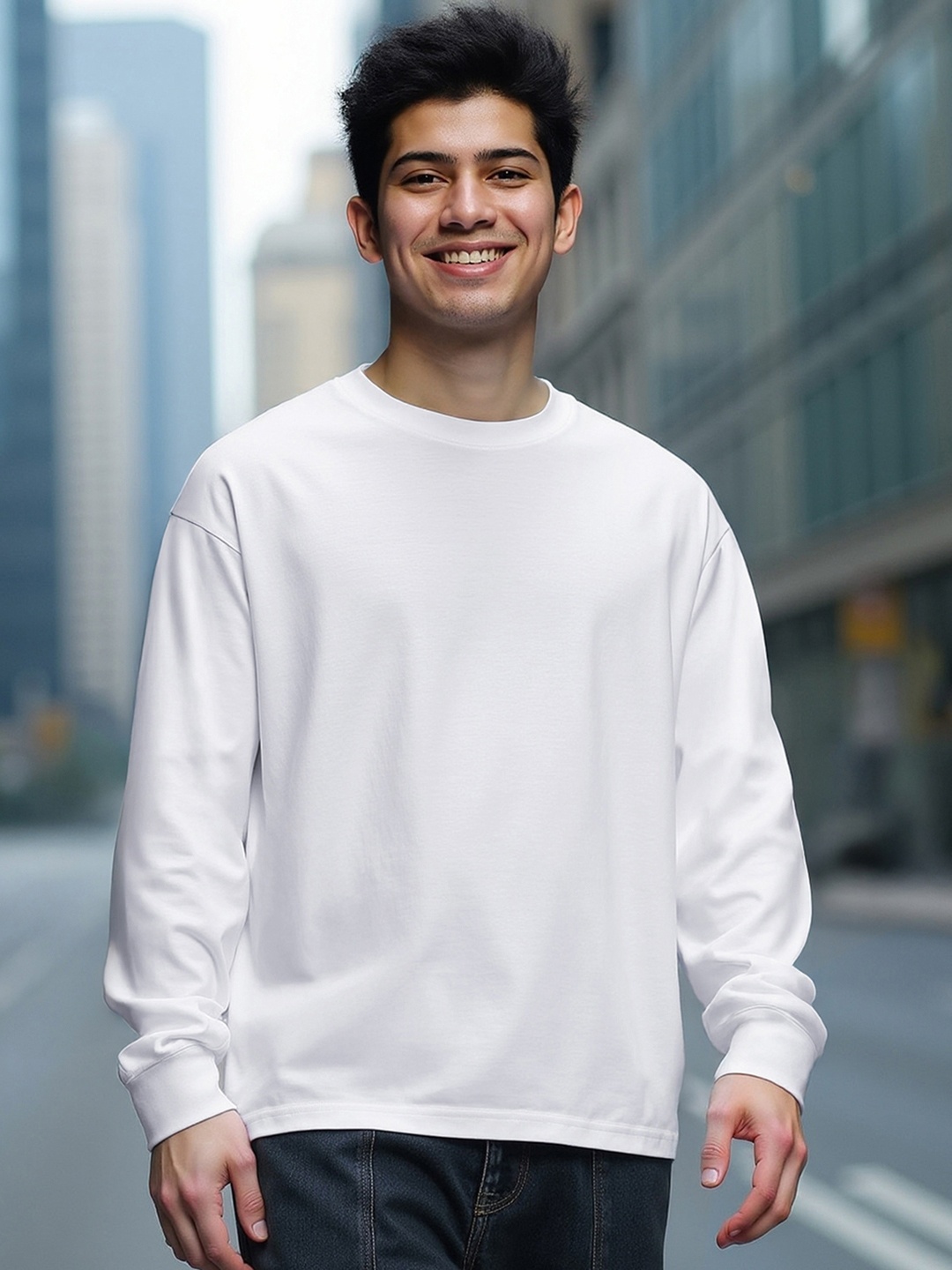 

Bewakoof Men Oversized T-shirt, White