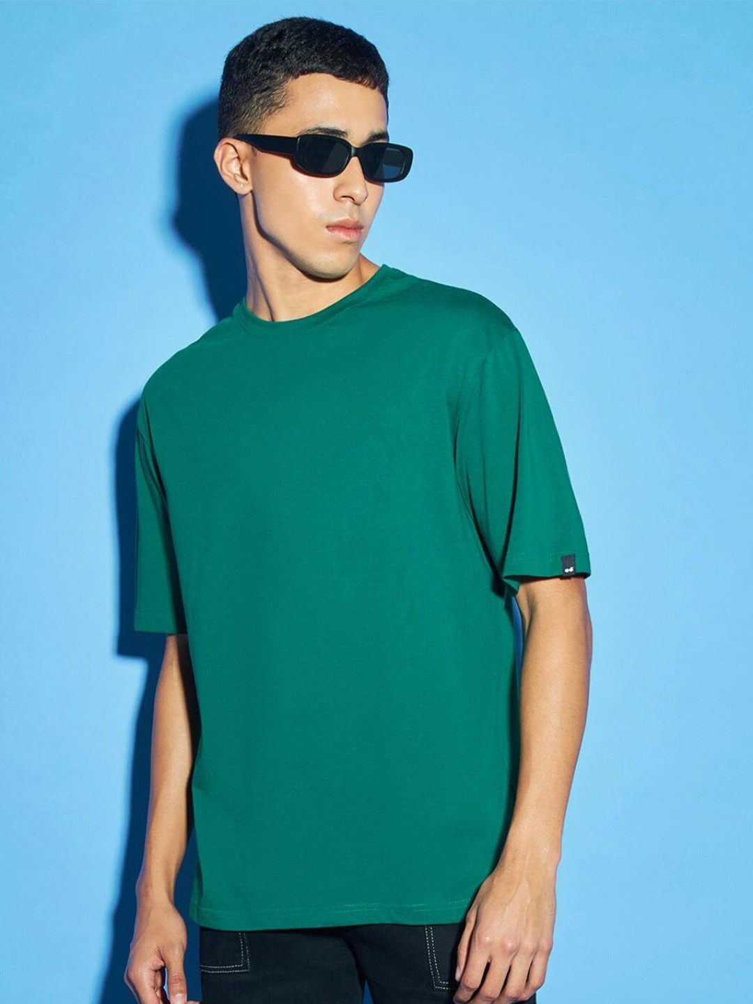 

Bewakoof Men Oversized T-shirt, Green