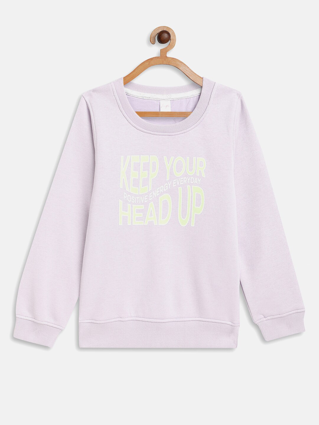 

METTLE Girls Purple Printed Sweatshirt