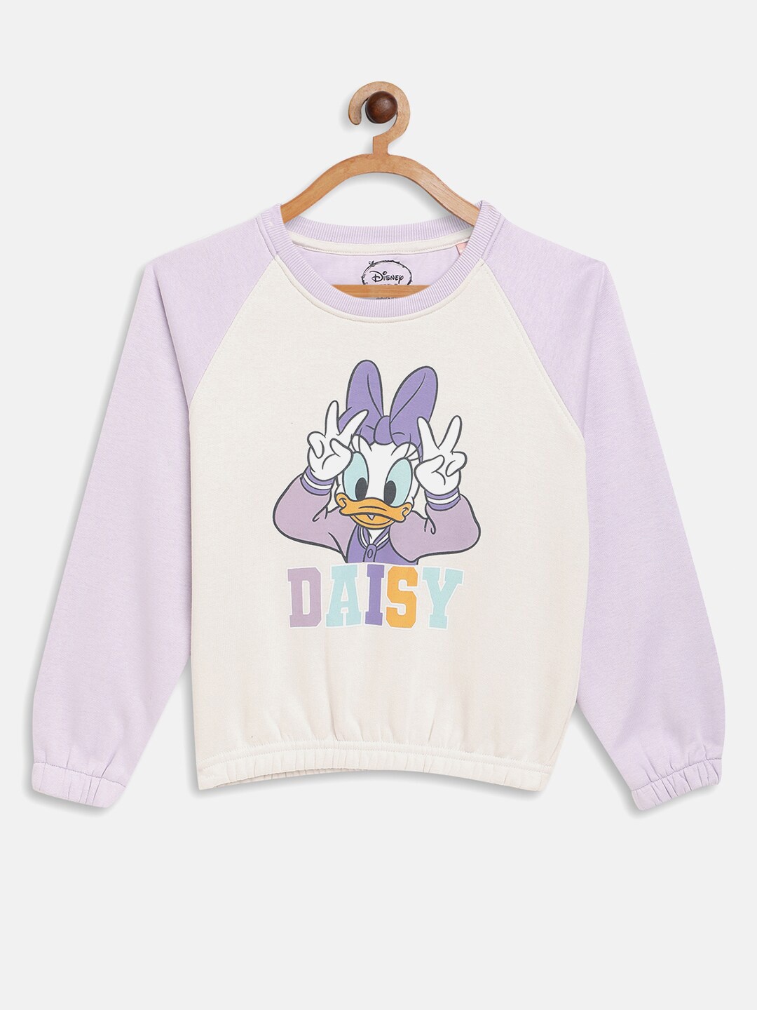 

METTLE Girls Purple Printed Fleece Sweatshirt