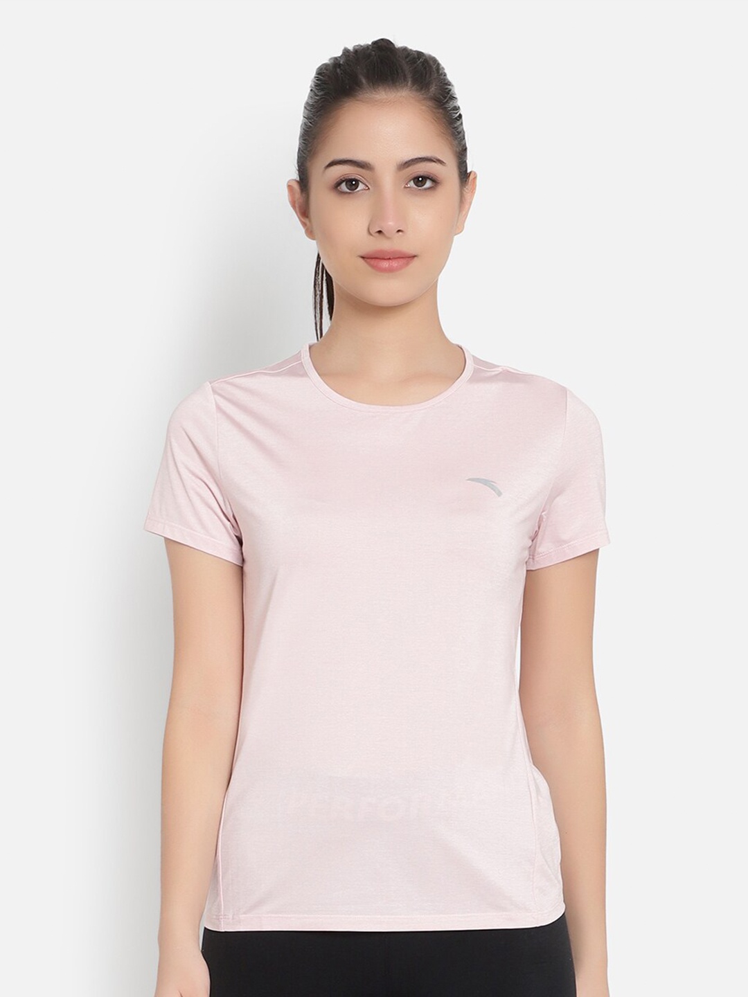 

Anta Women Pink T-shirt