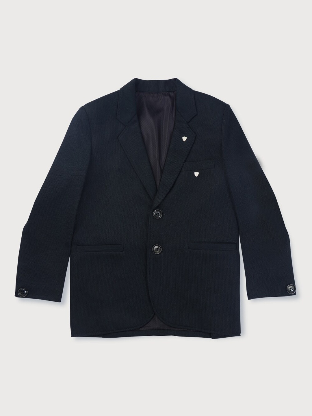 

Gini and Jony Boys Green Solid Single-Breasted Blazer