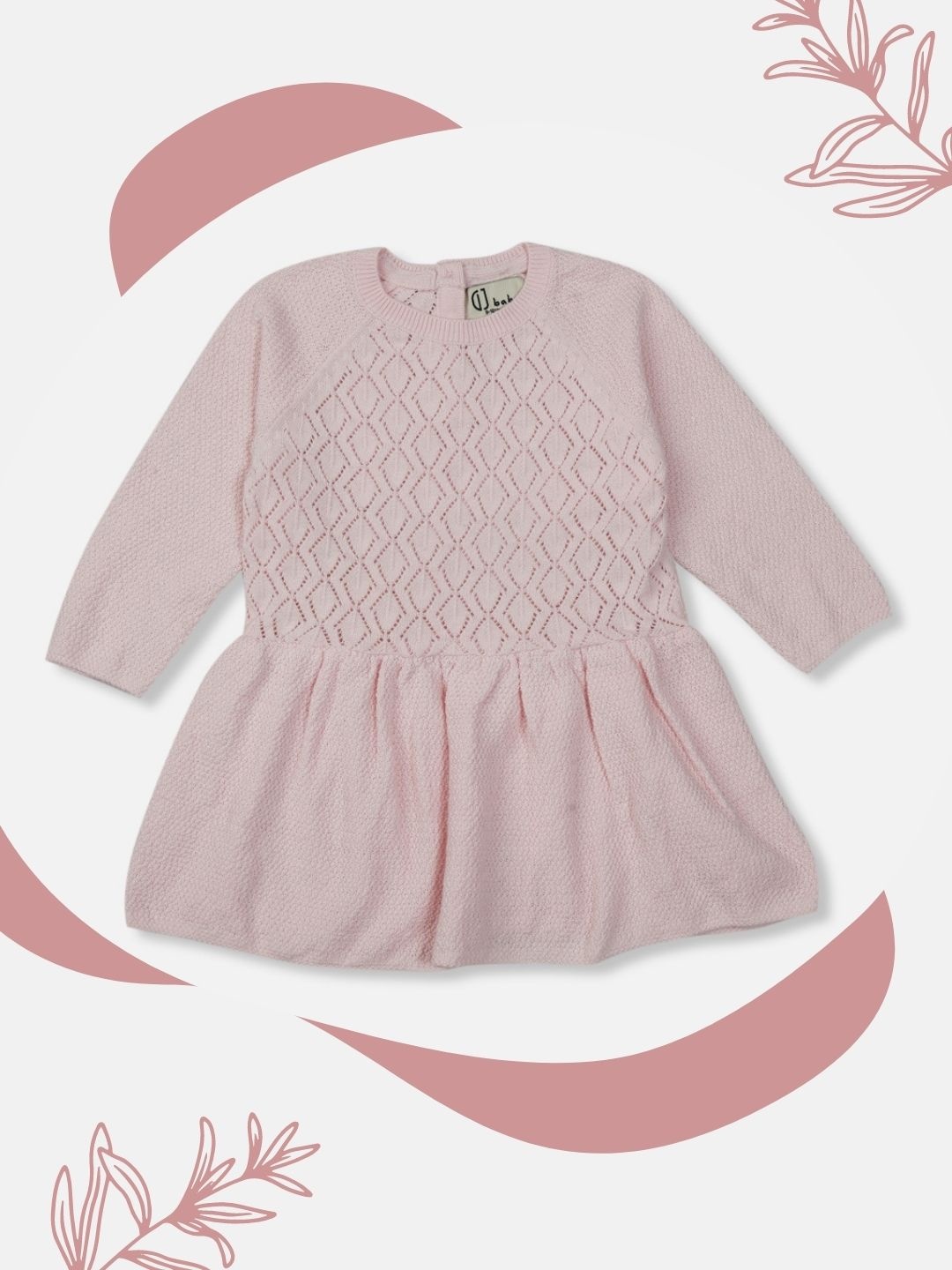 

Gini and Jony Pink Embellished Drop-Waist Dress