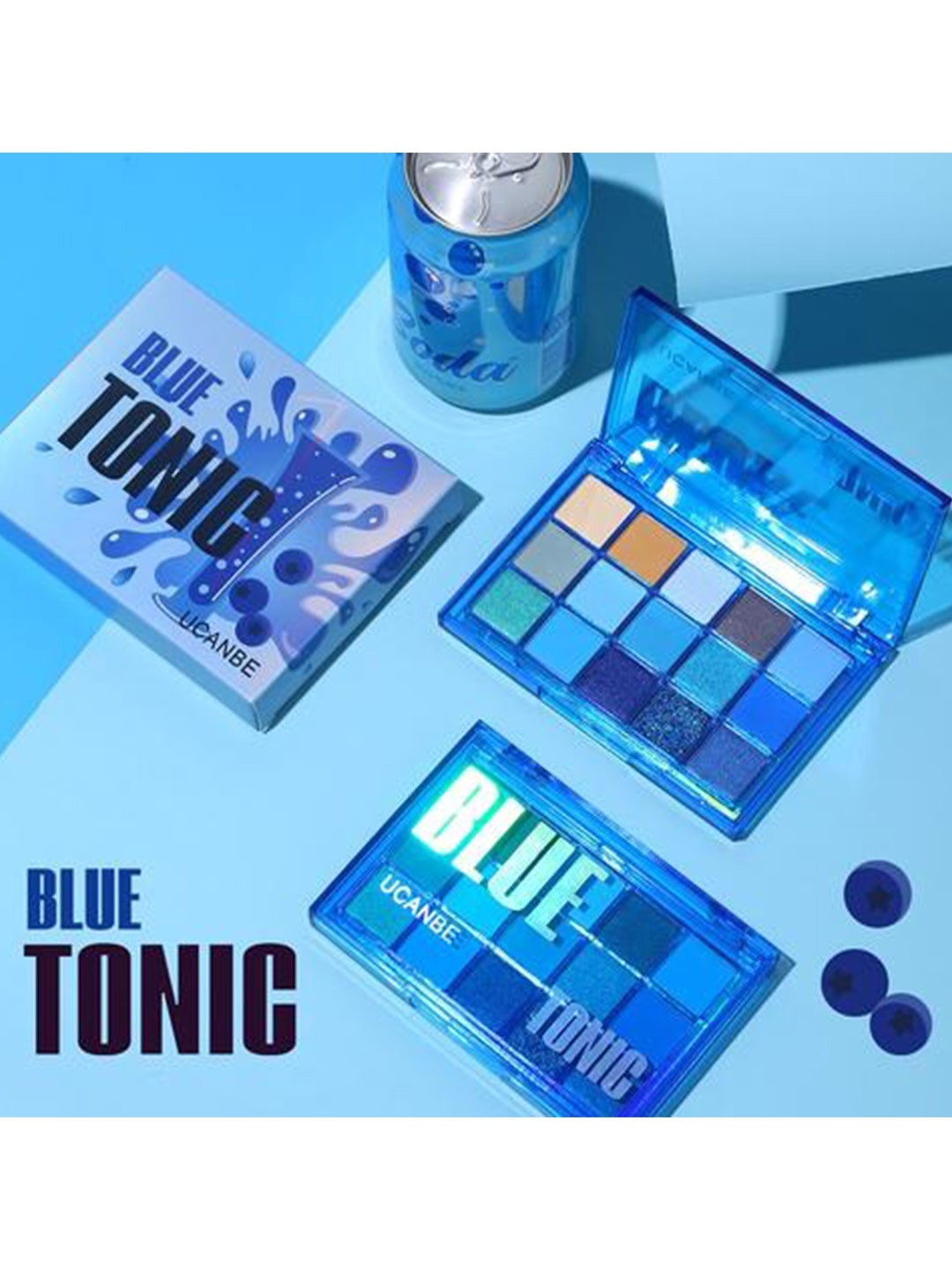 

UCANBE Blue Tonic Color Eyeshadow Palette 10.8gm, Multi