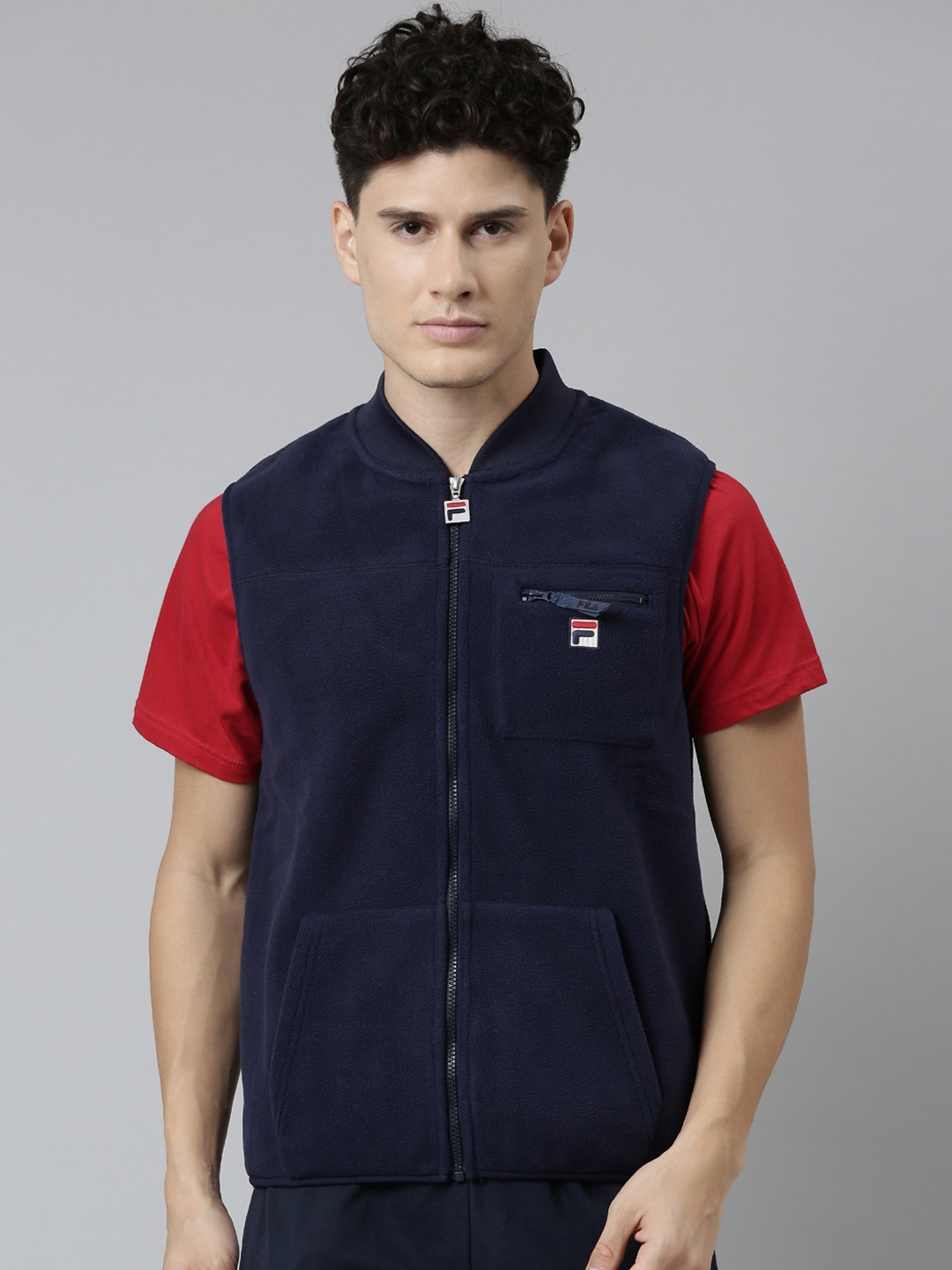 

FILA Men Blue Bomber Jacket