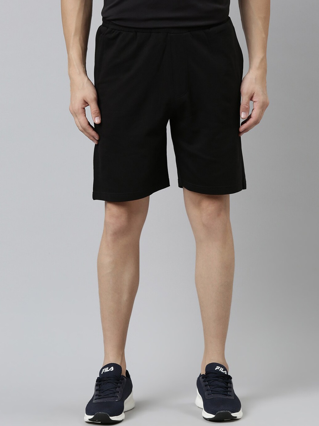 

FILA Men Black Regular Cotton Shorts