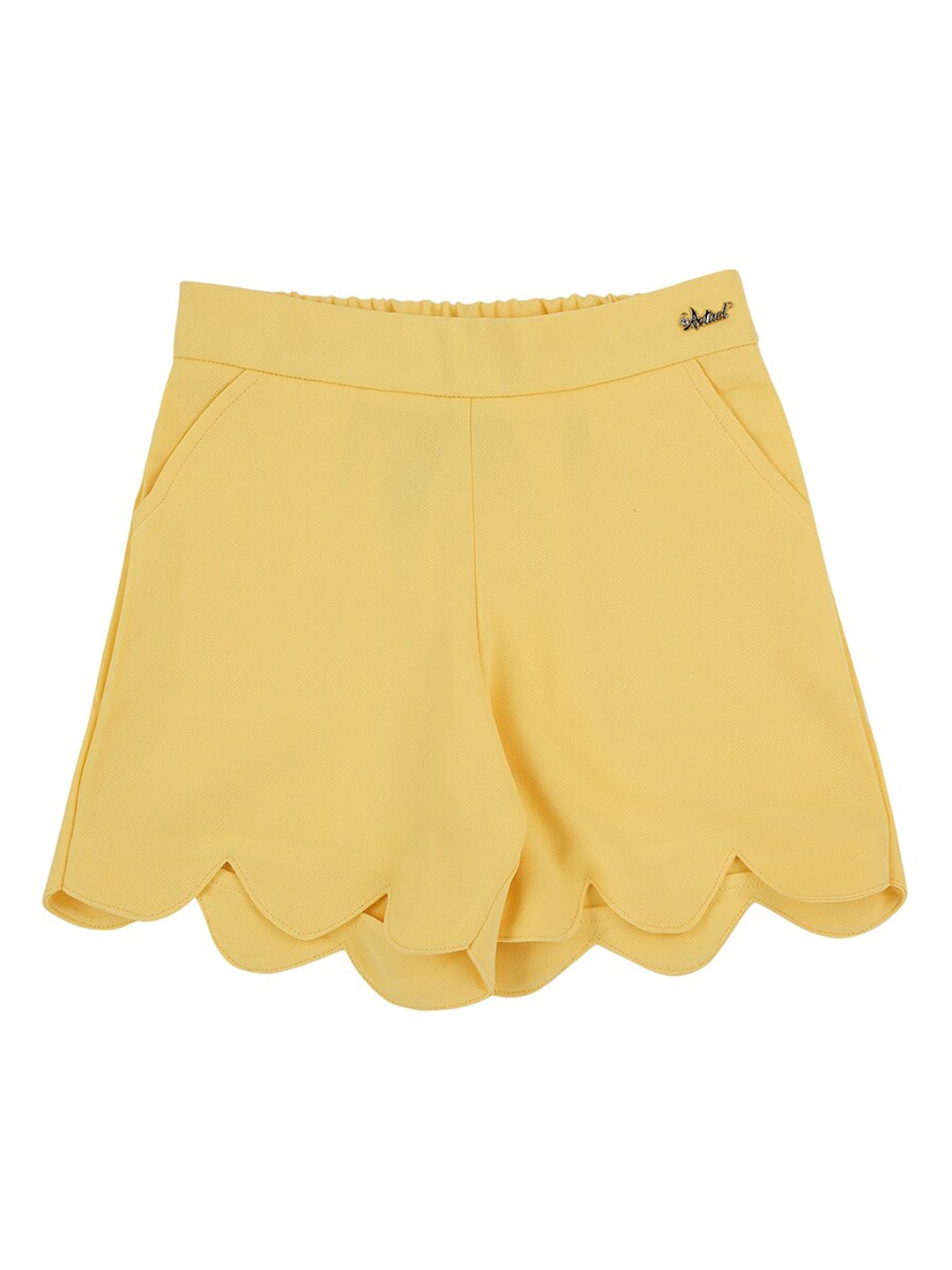 

Actuel Girls Yellow Cotton Shorts