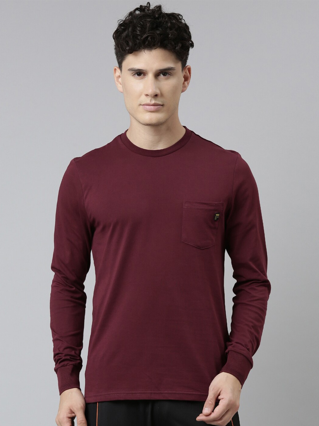 

FILA Men Maroon T-shirt