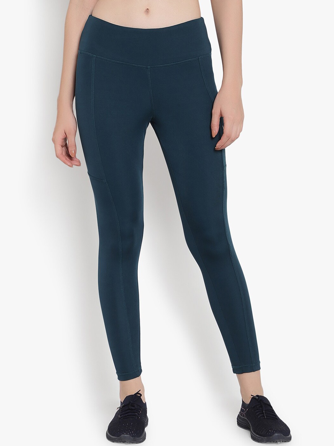 

YOU FOREVER Women Blue Solid Tights