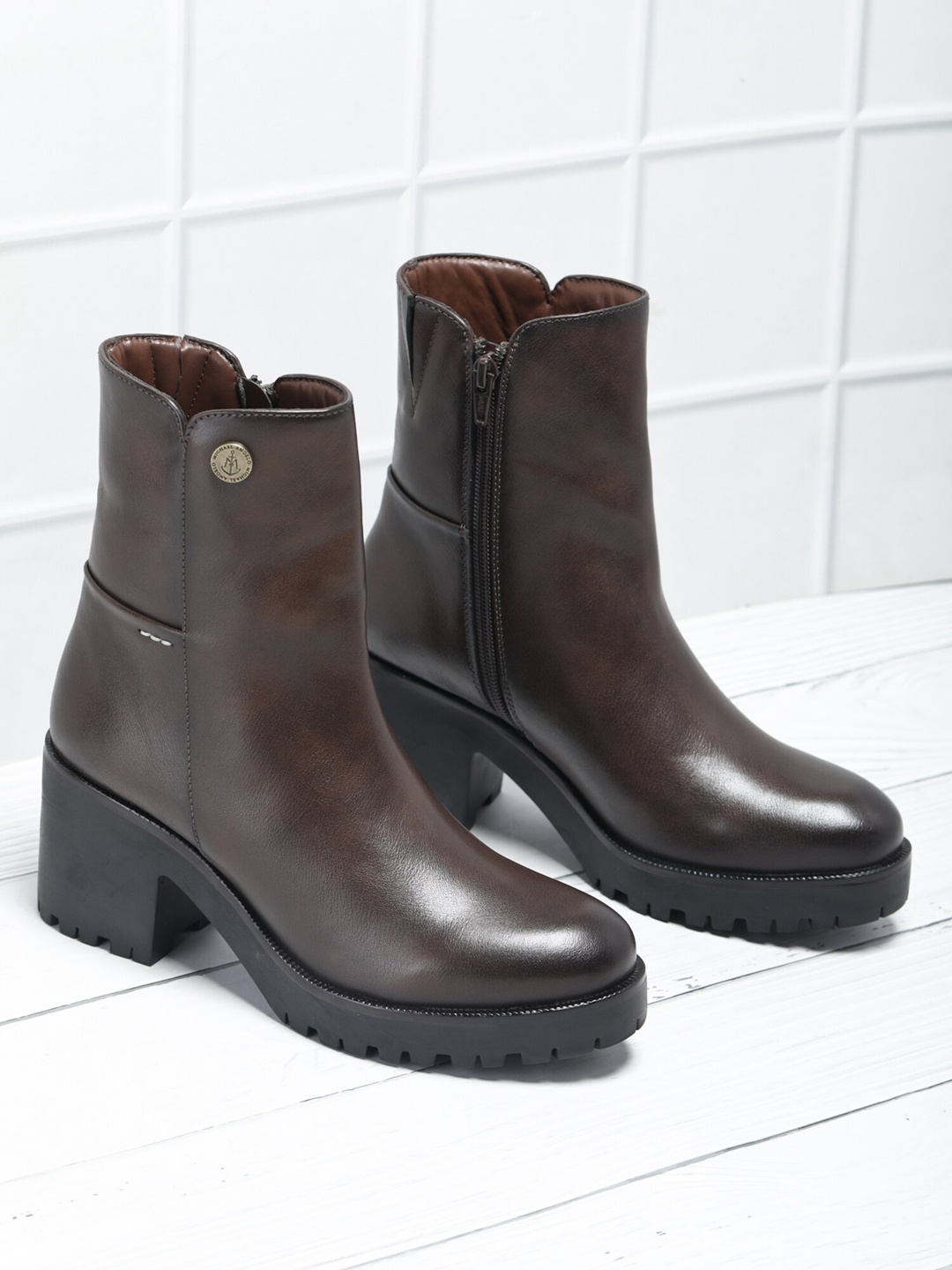 

MICHAEL ANGELO Women Winter Boots, Brown