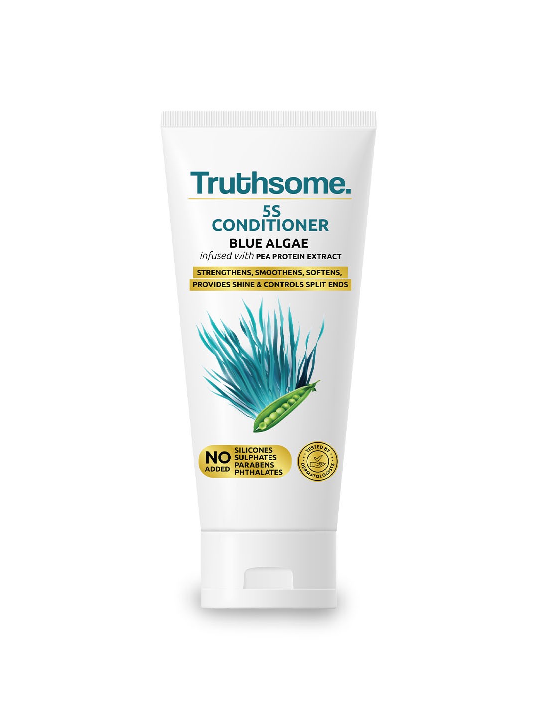 

Truthsome. 5S Blue Algae Conditioner to Control Split Ends & Provide Shiny Hair - 150 ml, White