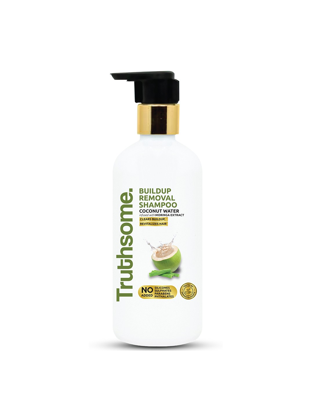 

Truthsome. Buildup Removal Coconut Water Shampoo for Clear Scalp - 300 ml, White