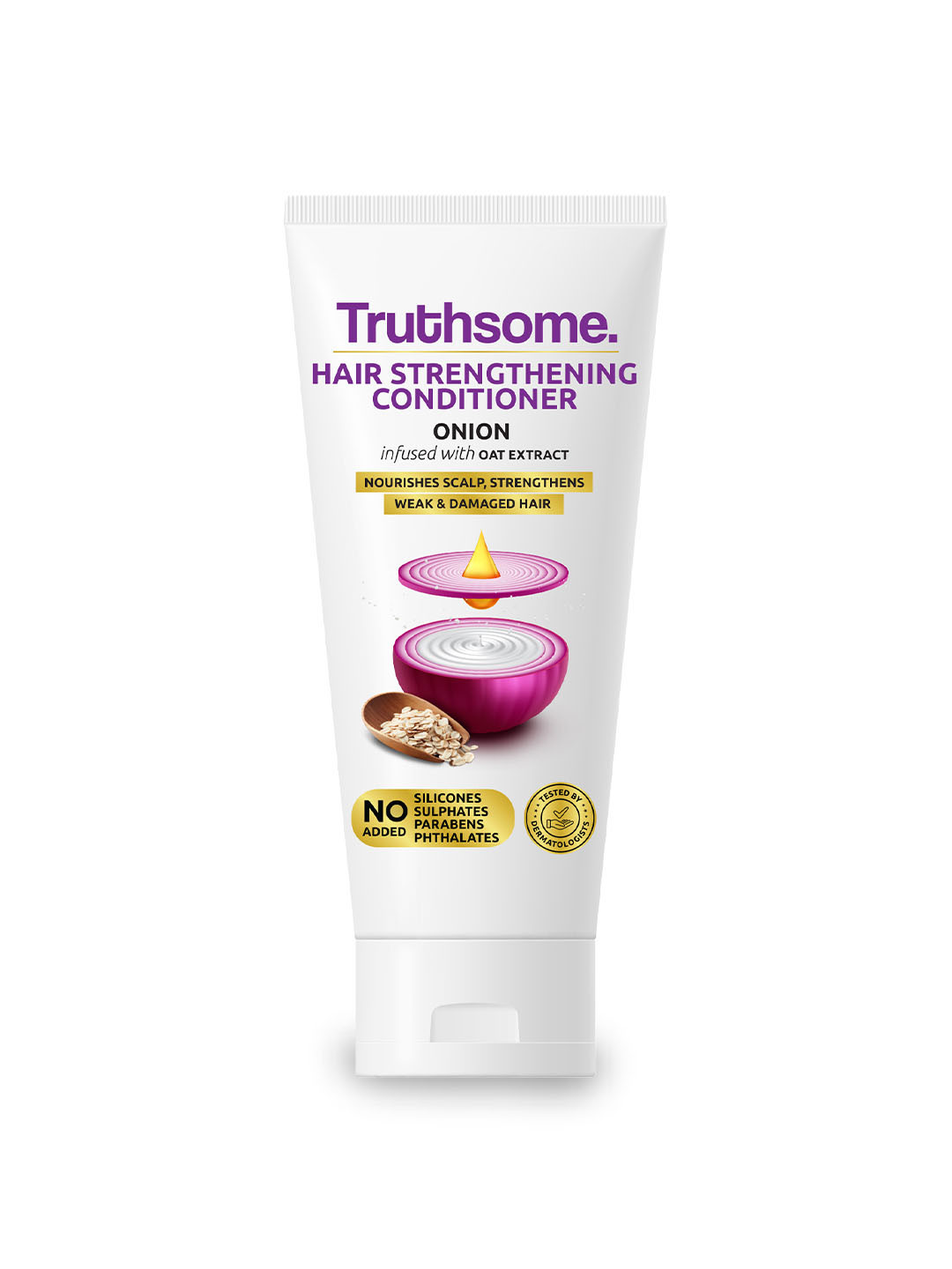 

Truthsome. Hair Strengthening Conditioner with Onion & Oat Extract - 150 ml, White