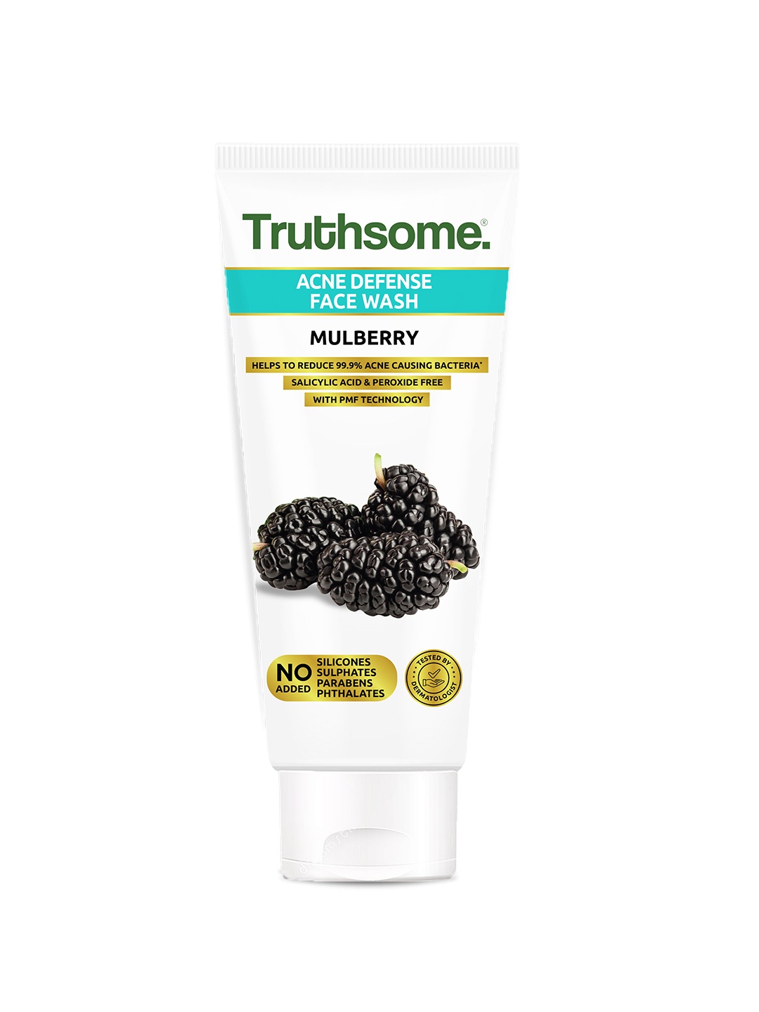 

Truthsome. Acne Defense Face Wash with Mulberry for Acne Prone Skin - 100 ml, White