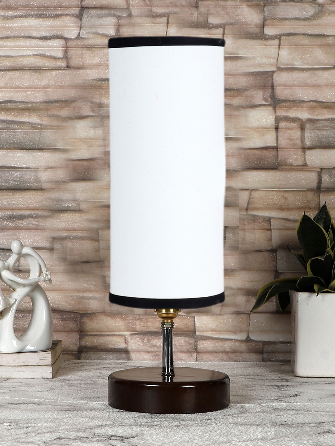

Devansh White & Black Solid Table Lamps
