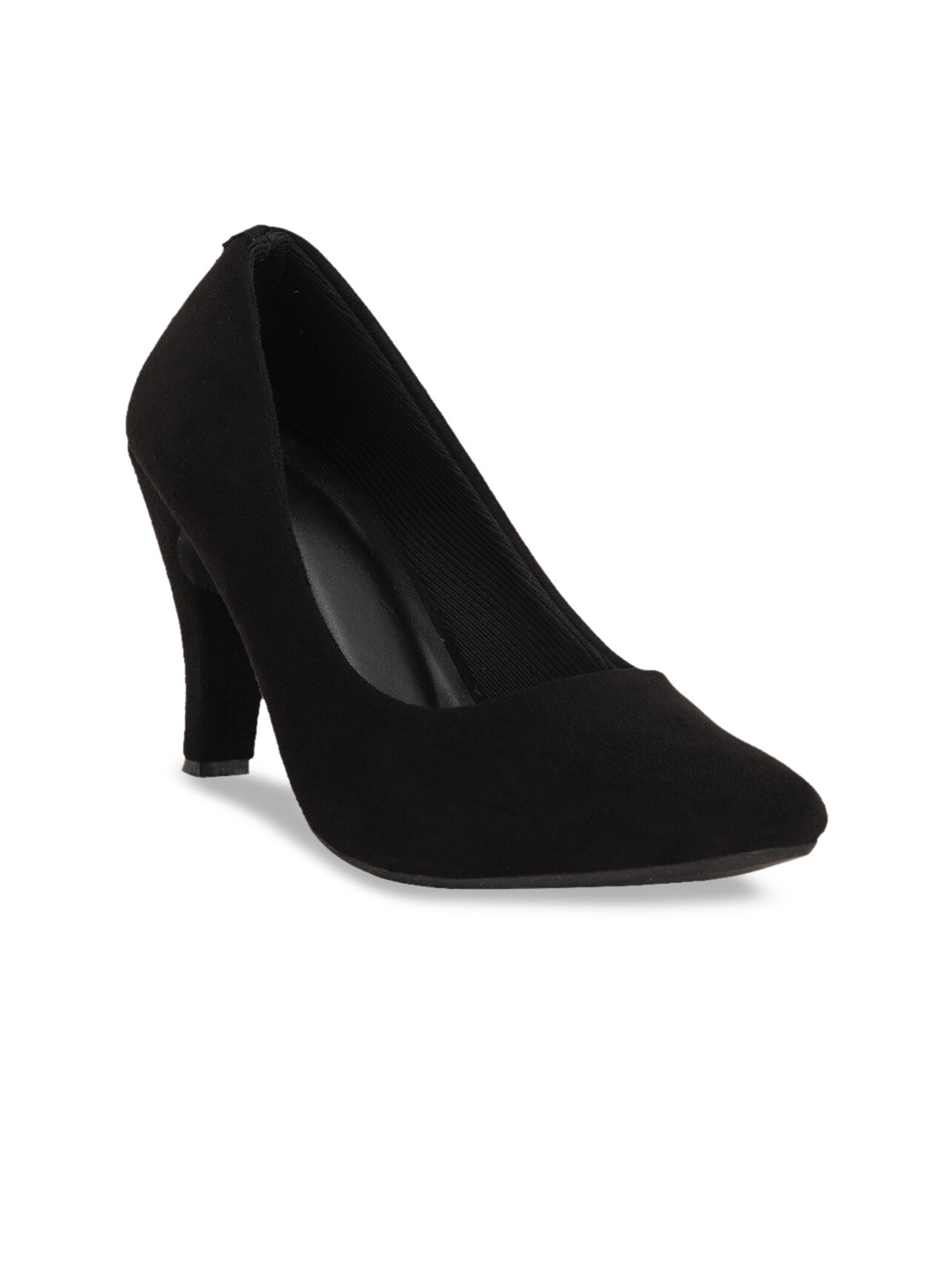 

VAYONAA Women Black Suede Pumps