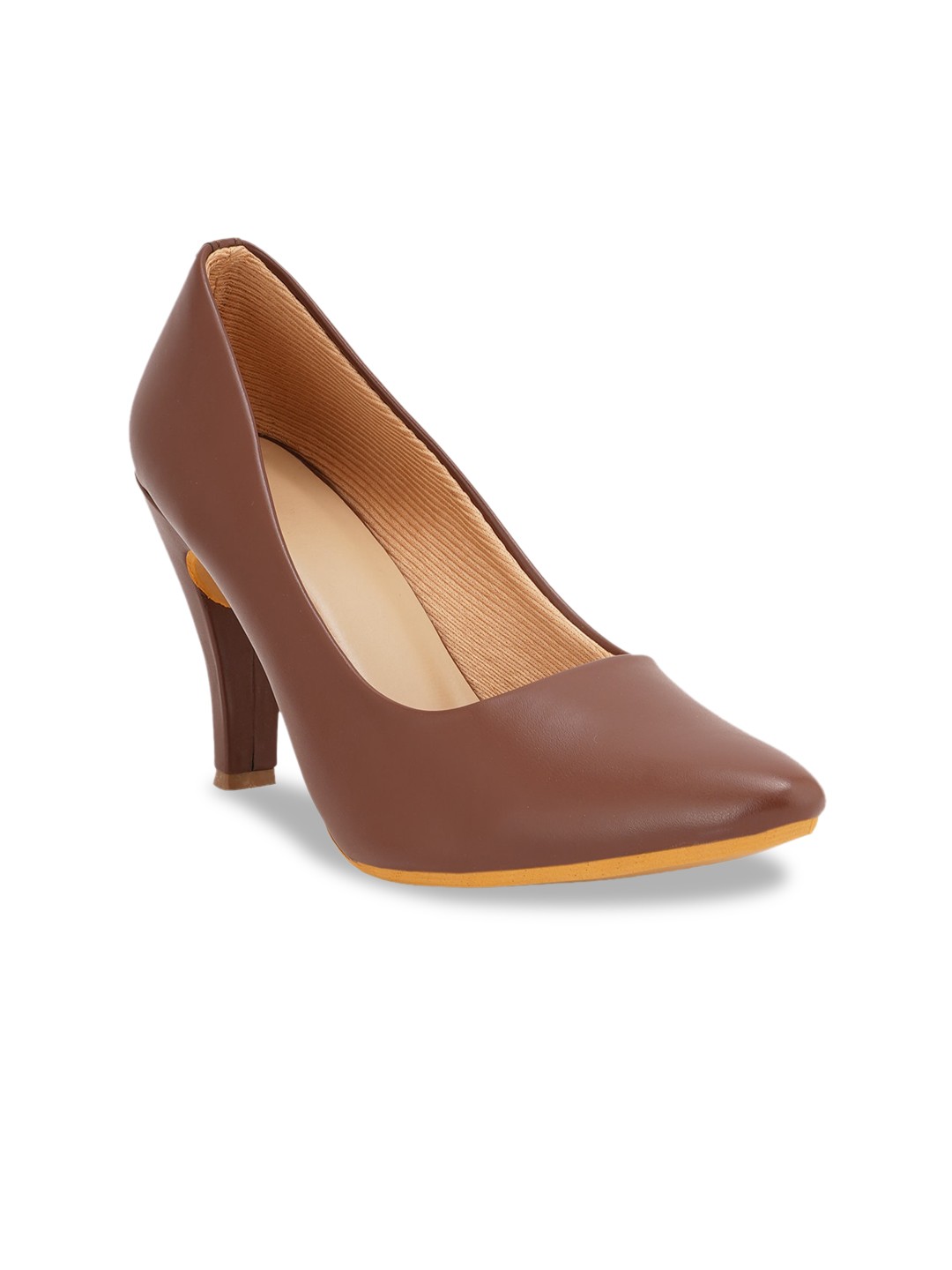 

VAYONAA Women Brown Solid Pumps