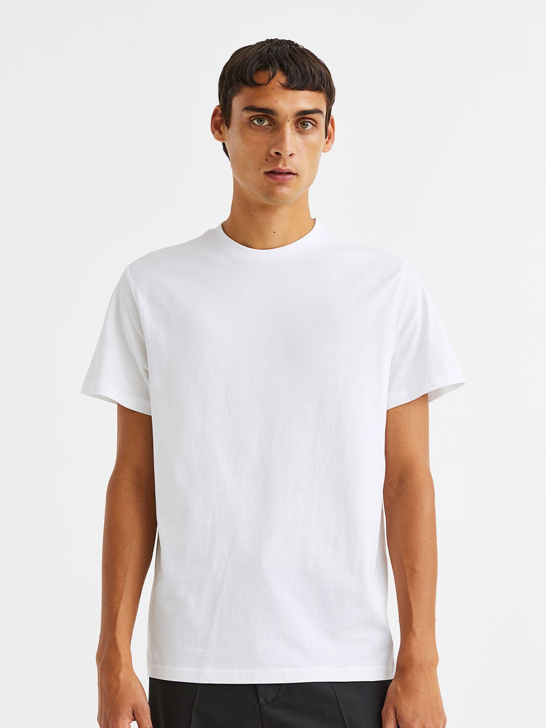 

H&M 10-pack Regular Fit Round-neck Pure Cotton T-shirts, Black