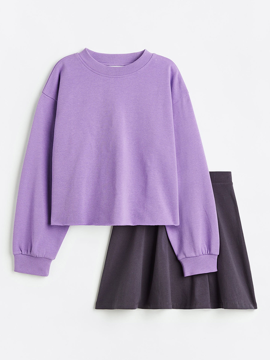 

H&M Girls Grey & Purple 2-Piece Set