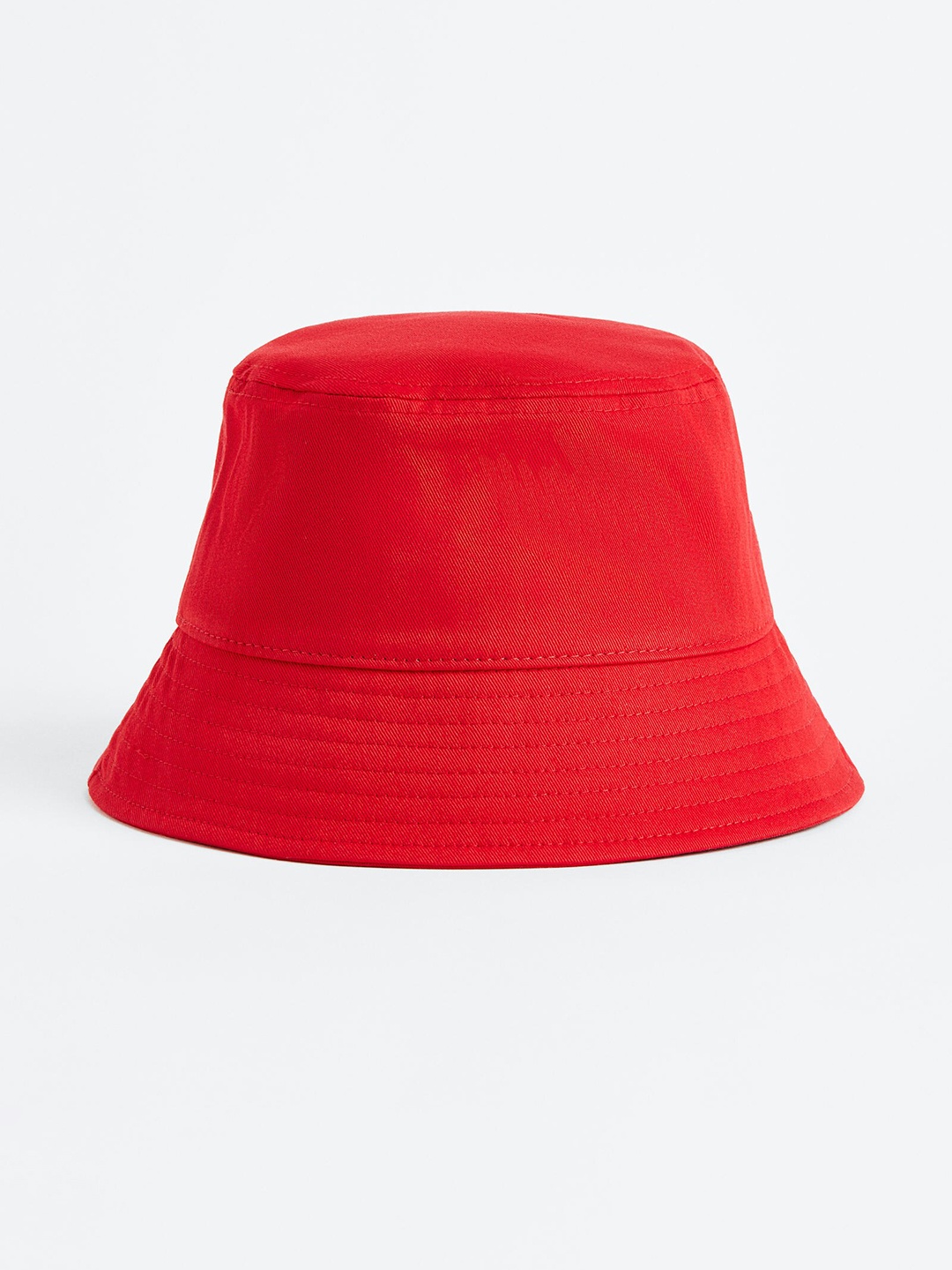 

H&M Women Red Solid Cotton Bucket Hat