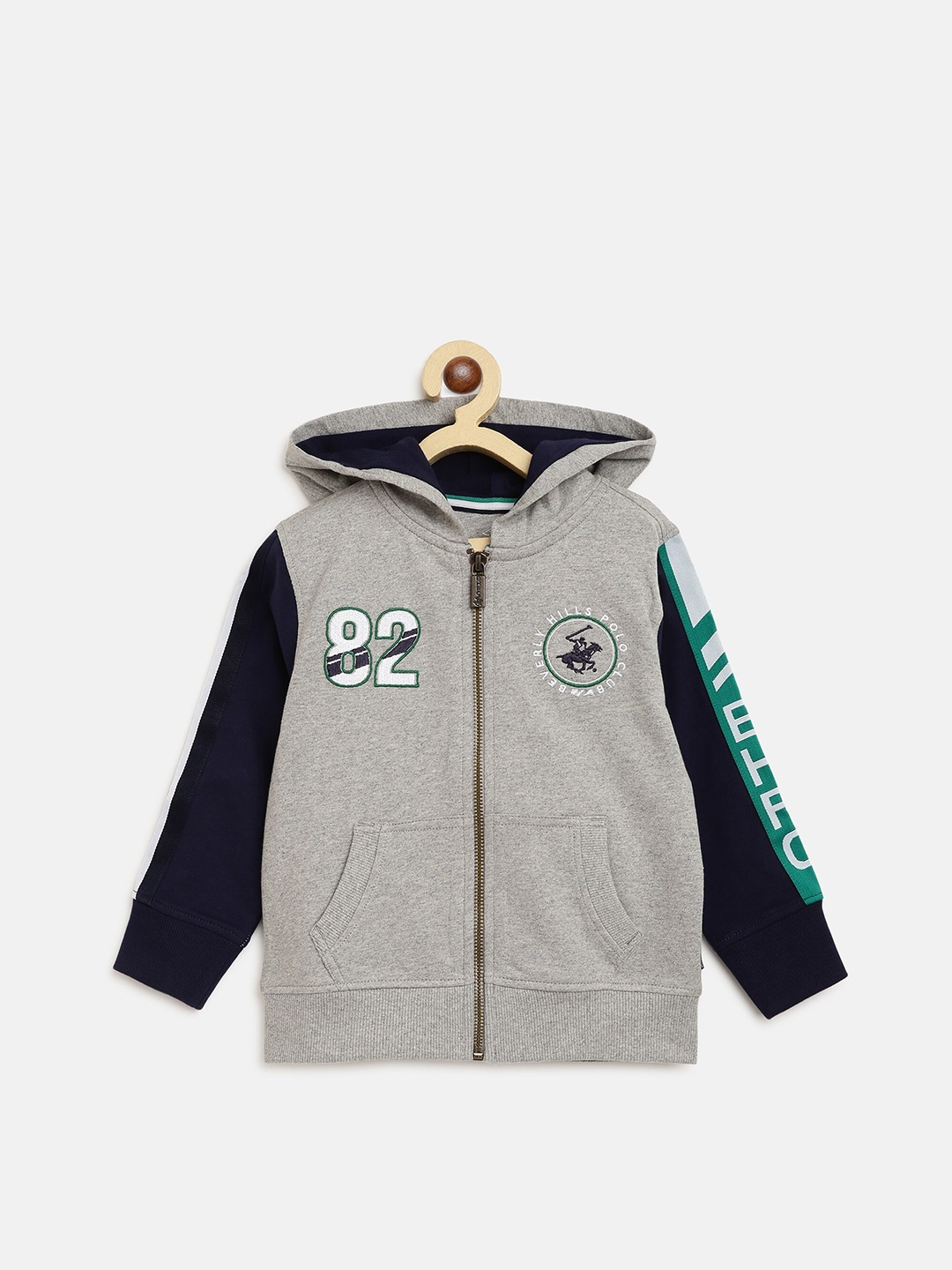 

Beverly Hills Polo Club Boys Grey Hooded Sweatshirt