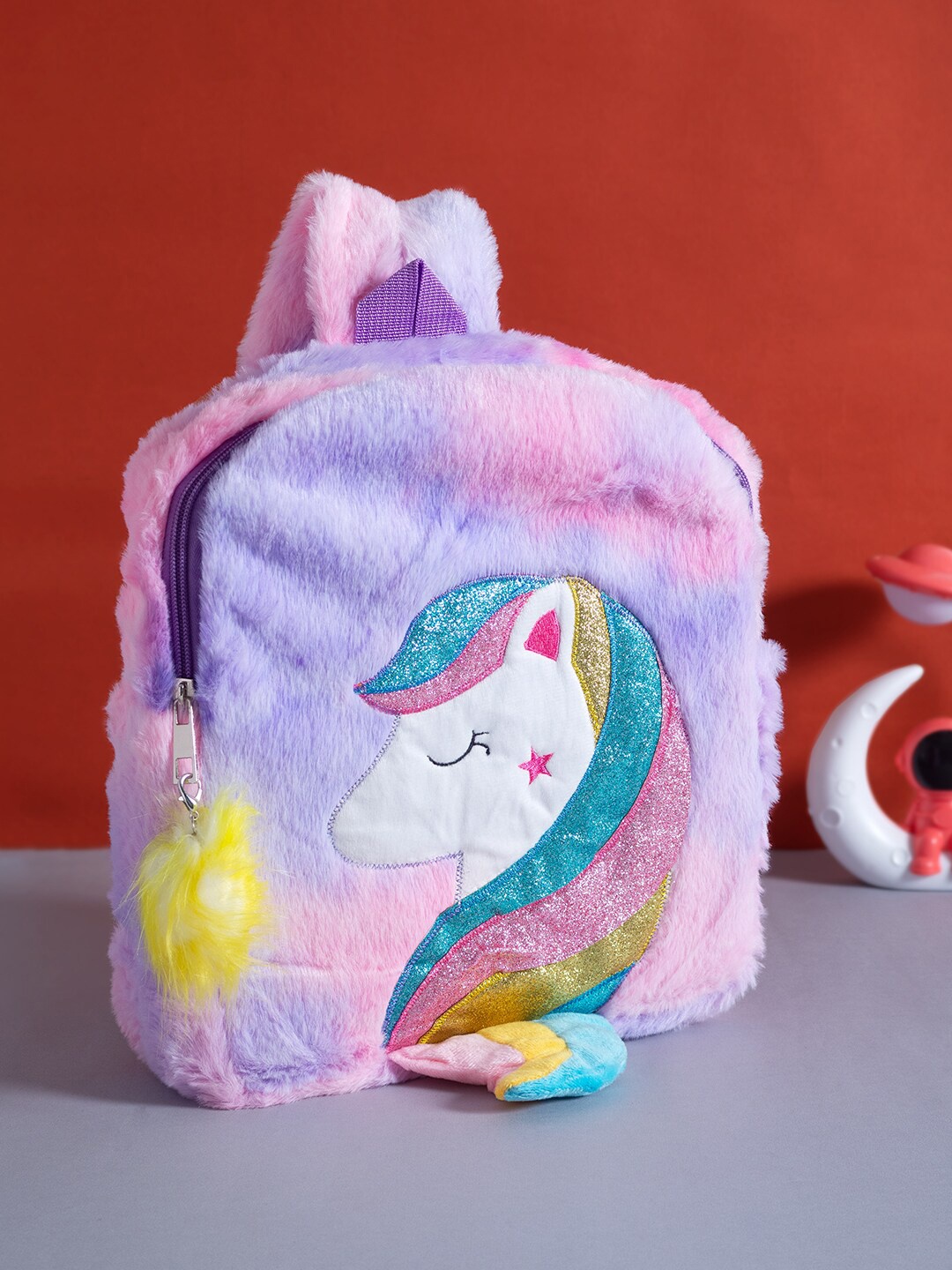 

Golden Peacock Girls Purple Graphic Backpack