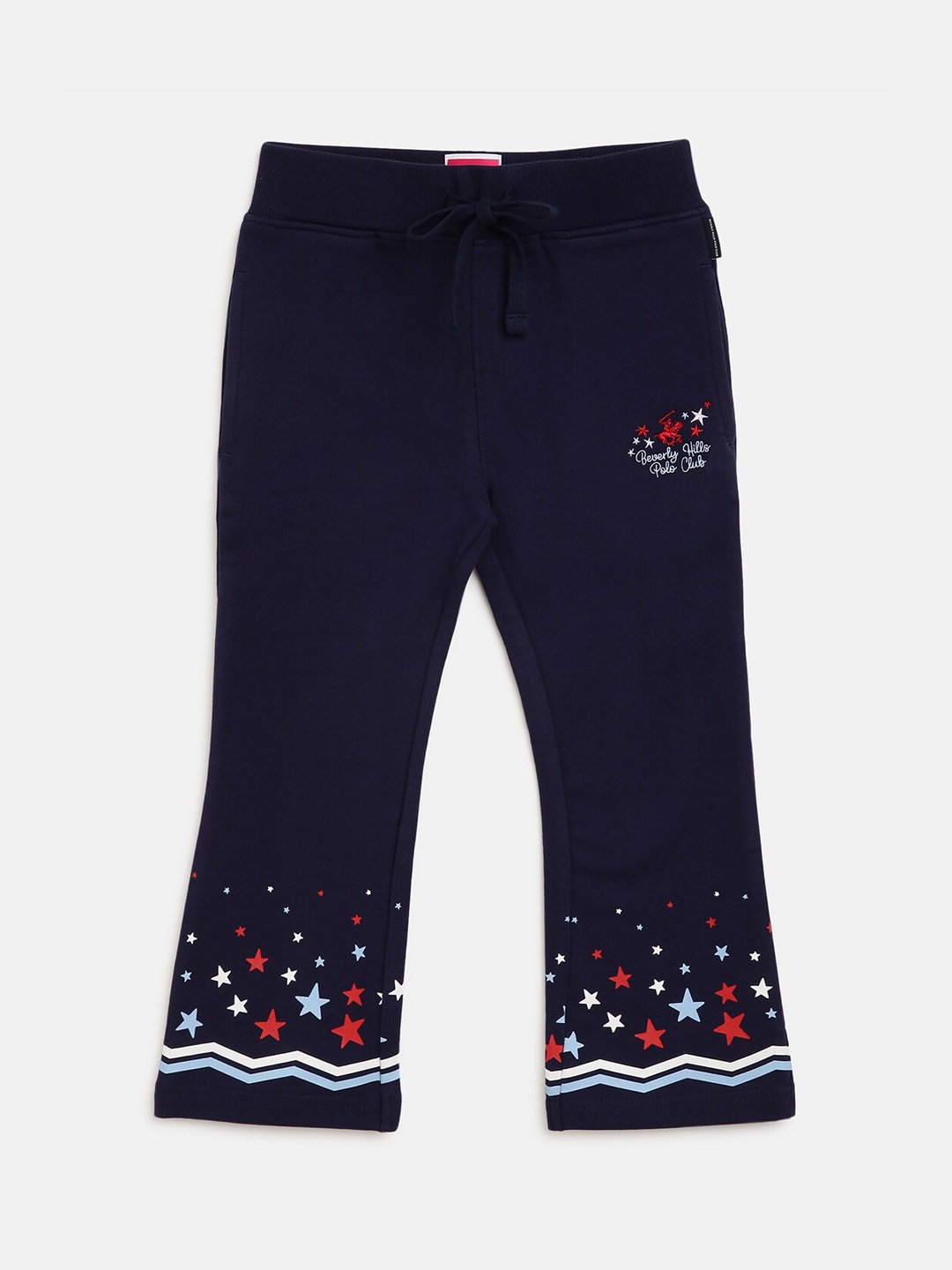 

Beverly Hills Polo Club Girls Printed Trousers, Navy blue