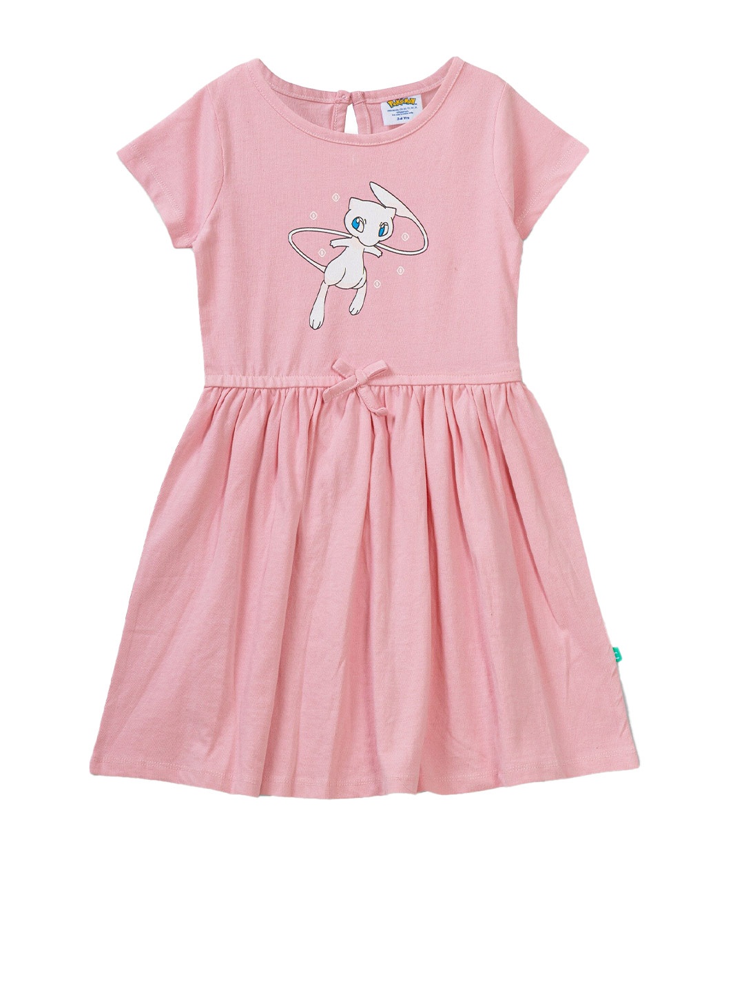 

JusCubs Kids girls Pink printed Cotton Dress