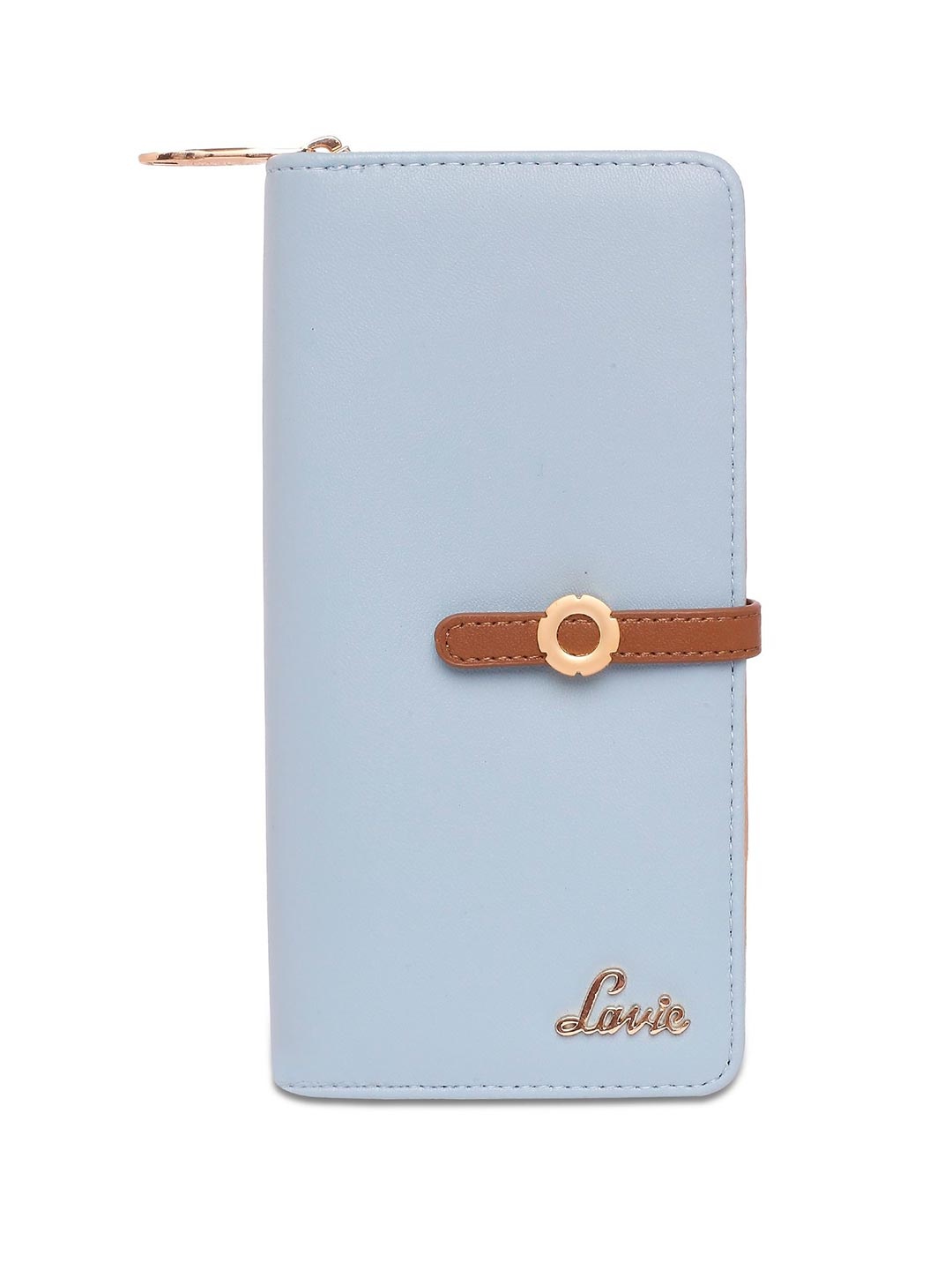 

Lavie Women Blue & Brown Zip Around Wallet