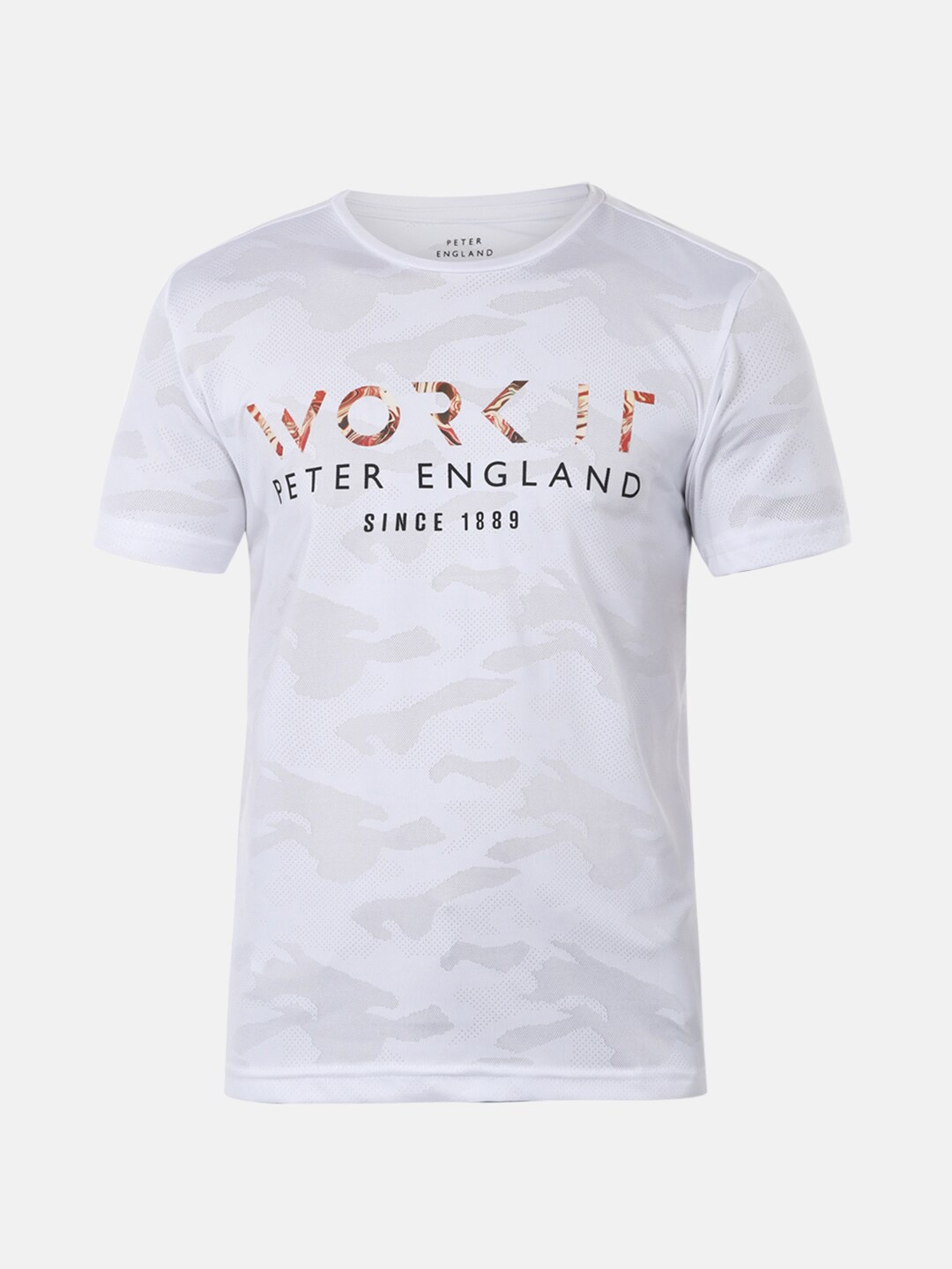 

Peter England Boys Grey Printed T-shirt