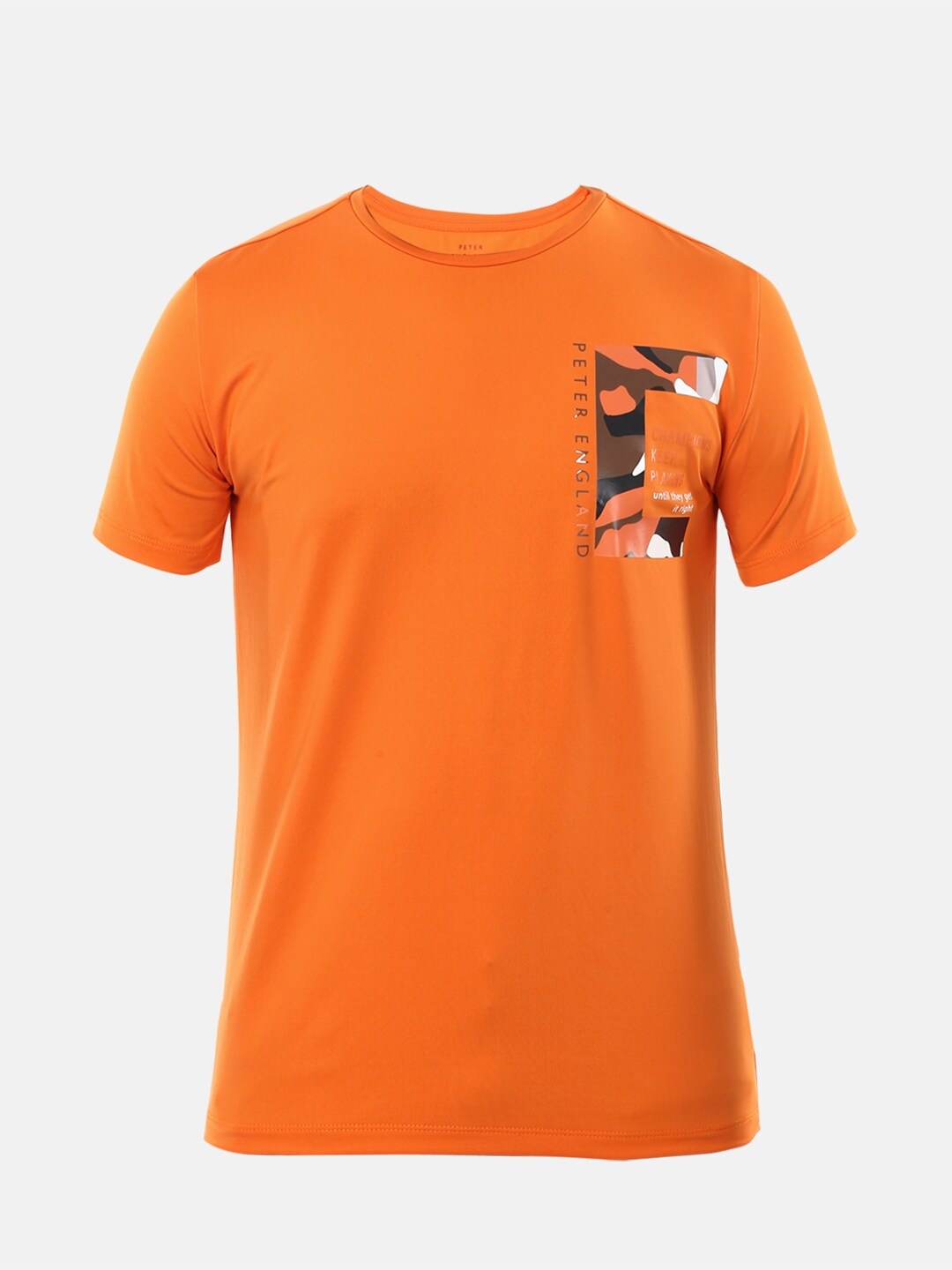 

Peter England Boys Orange T-shirt