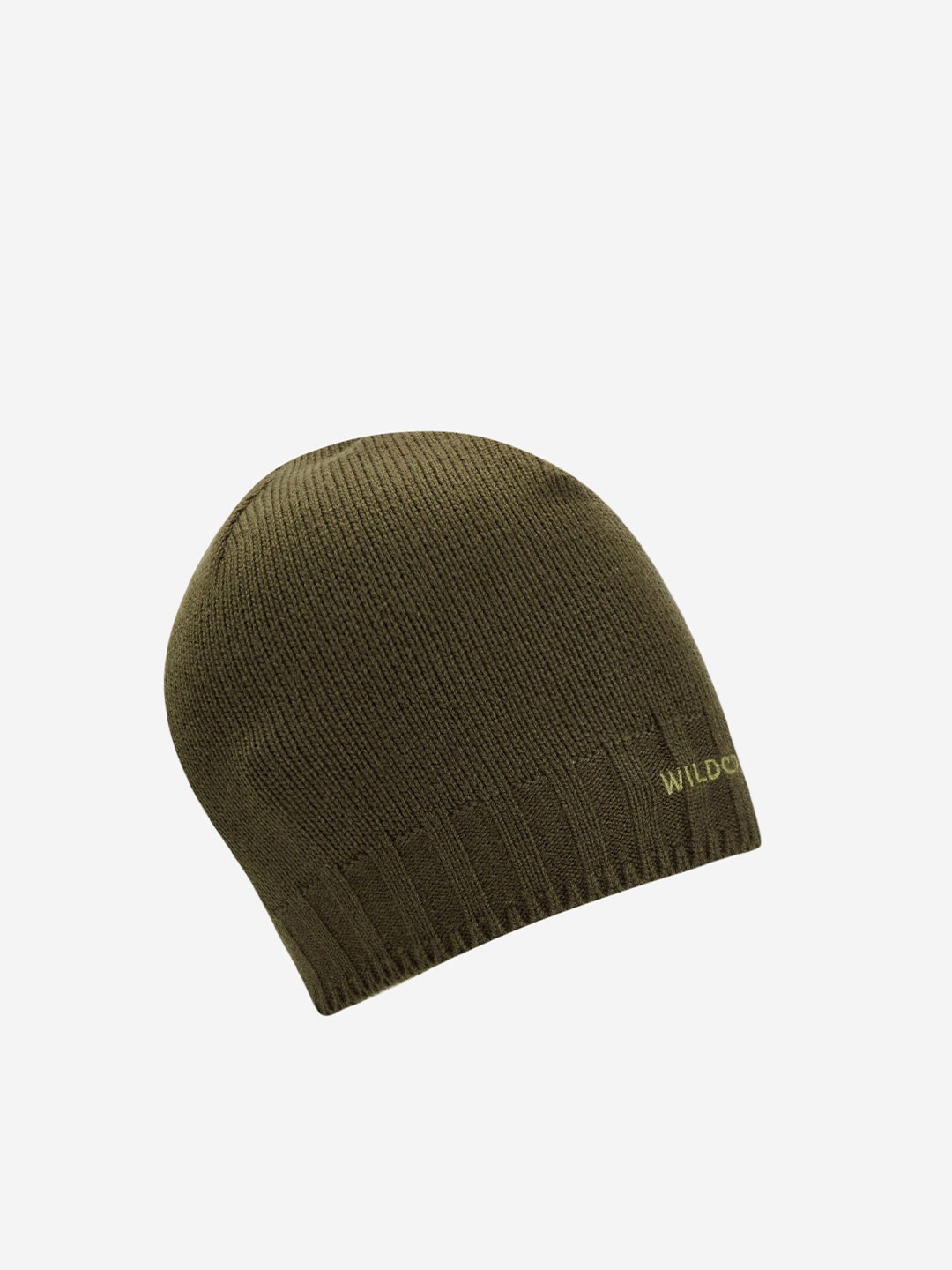 

Wildcraft Adults Olive Green Solid Acrylic Beanie Cap