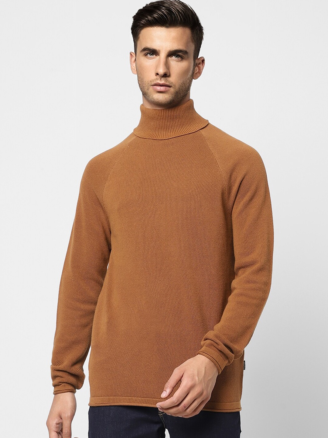 

Jack & Jones Men Brown Cotton Pullover